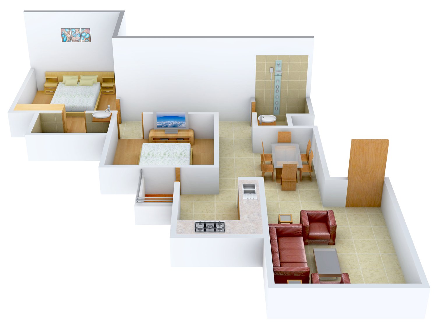 3DFloorPlan of Victory Sanchar Shelters