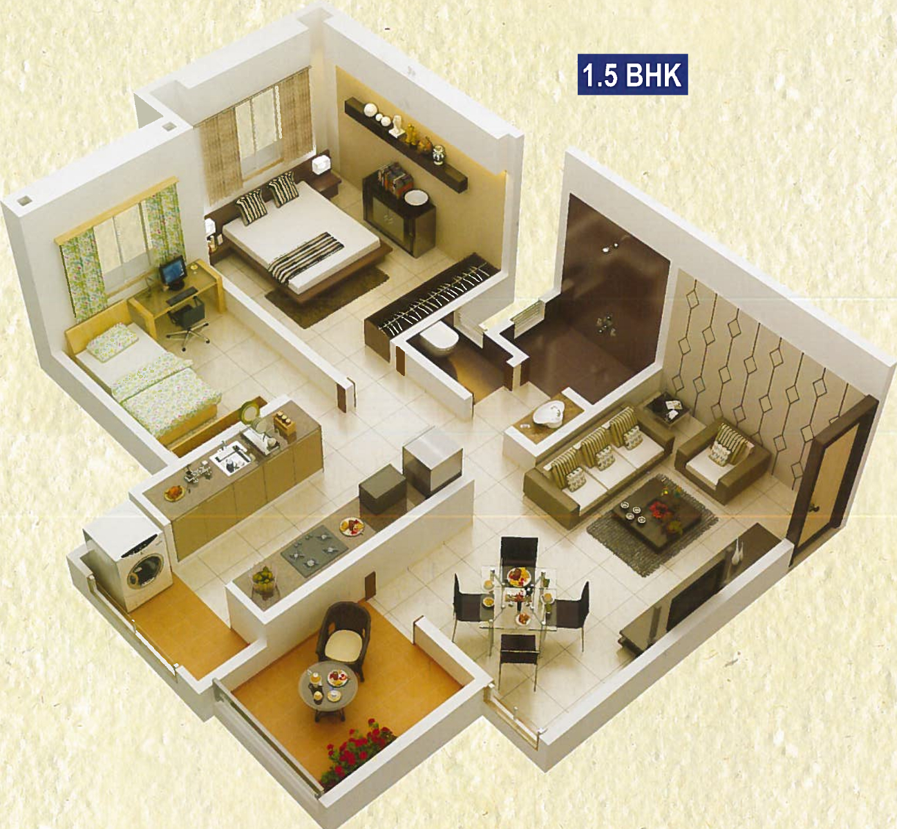 3DFloorPlan of Mont Vert Blue Bells
