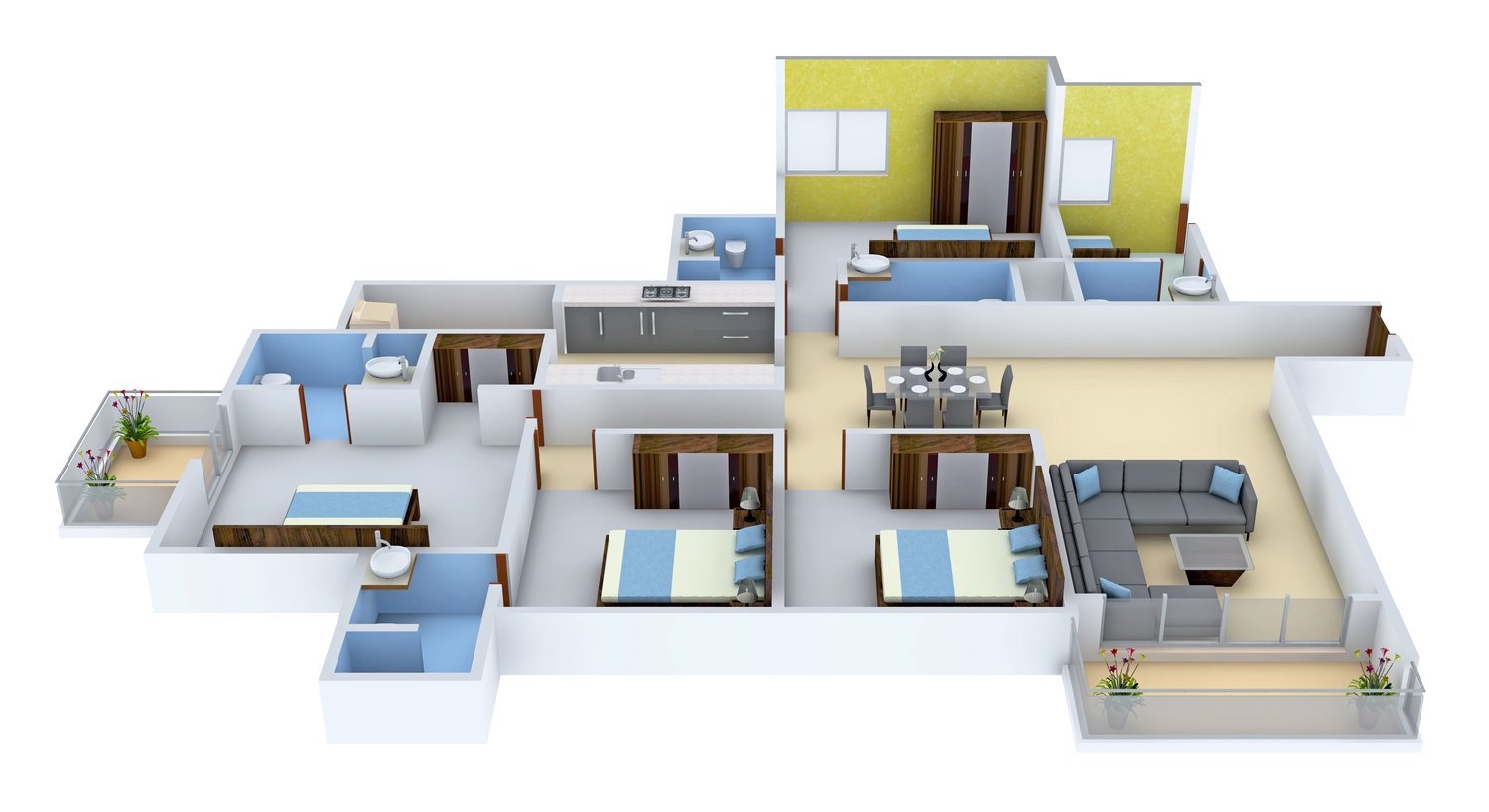3DFloorPlan of Advaitha Aksha
