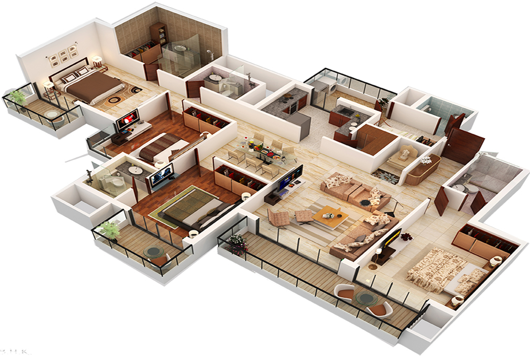 3D Floor Plan 3D Floor Plan