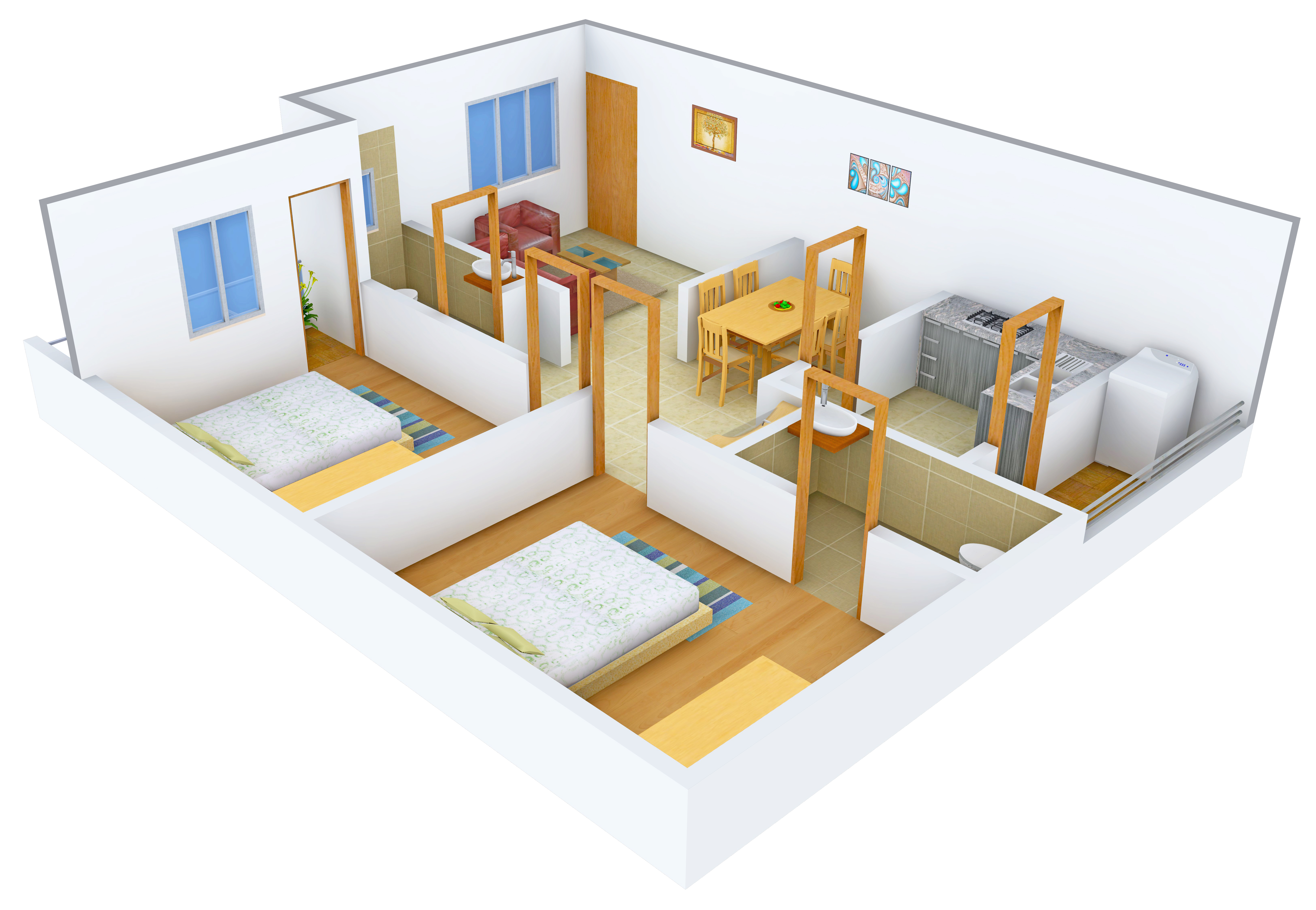3DFloorPlan of Mythri The Town