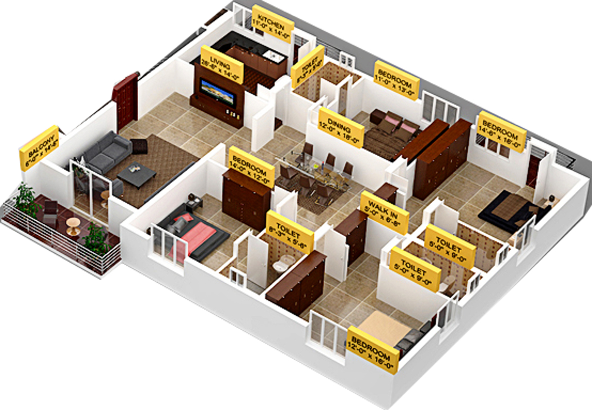 3DFloorPlan of Global Pride