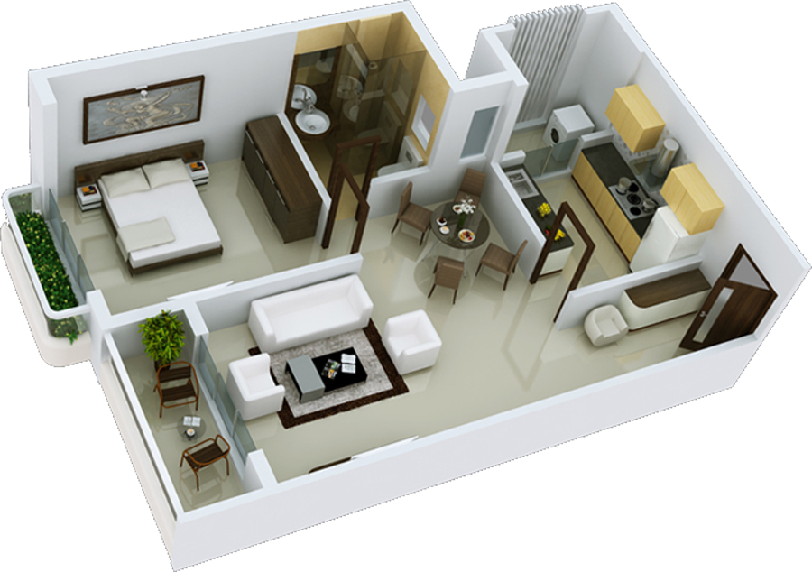 3DFloorPlan of Maharaja The Courtyard
