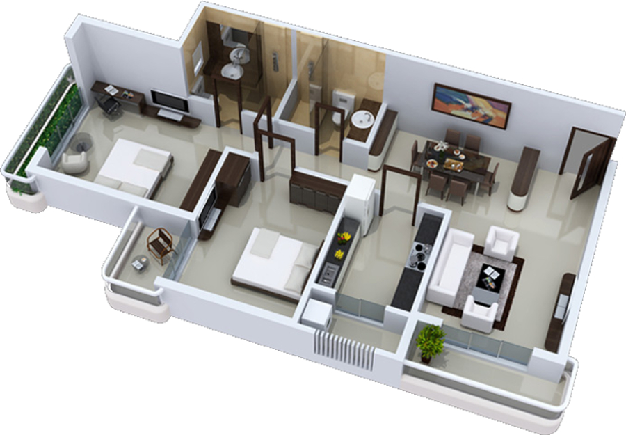 3DFloorPlan of Maharaja The Courtyard