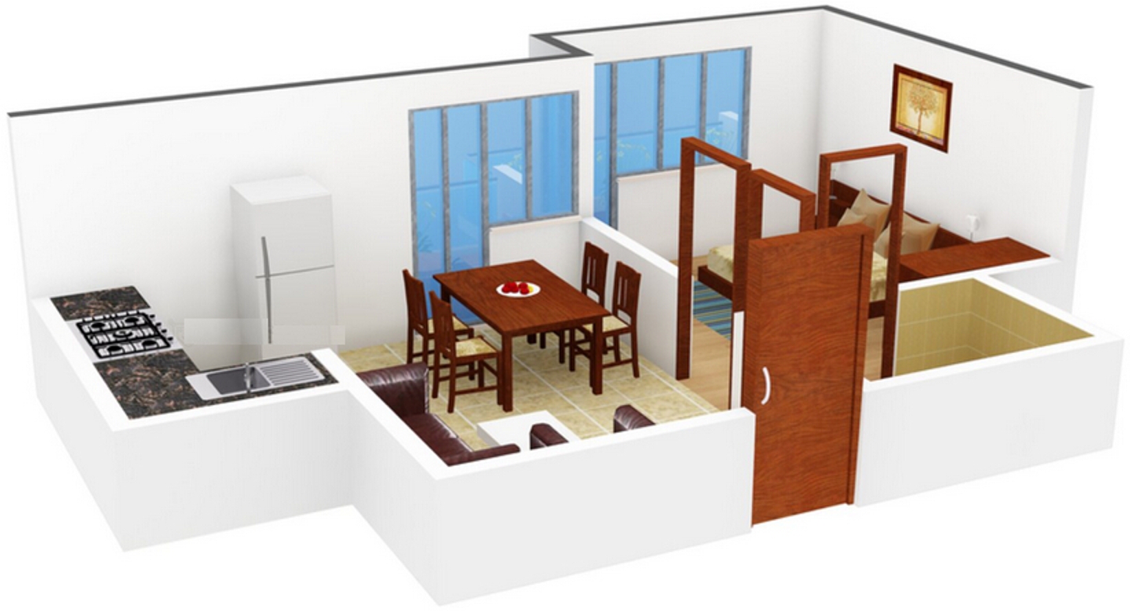 3DFloorPlan of Mangalam Shrushti