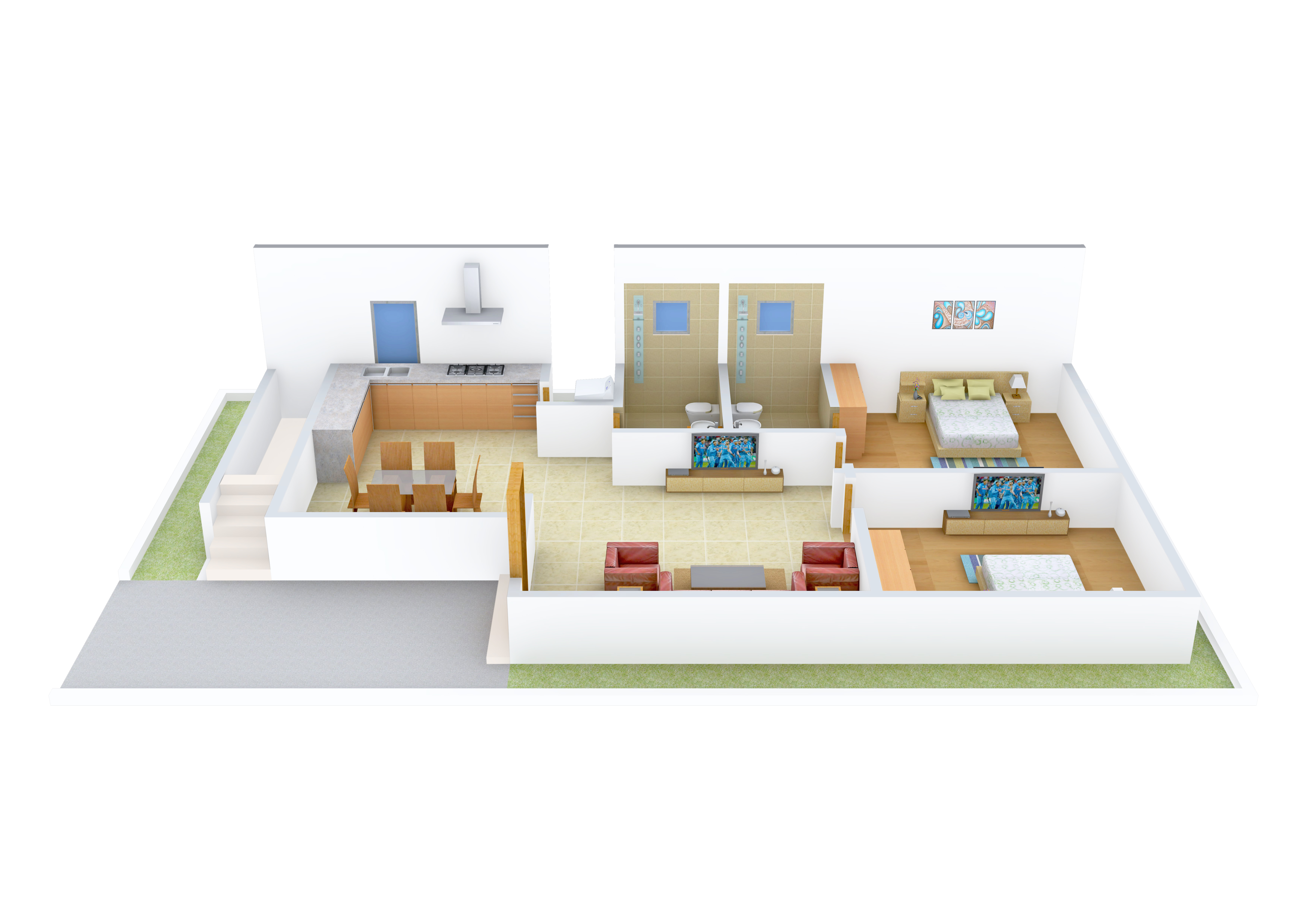 3DFloorPlan of Praneeth Pranav Panorama