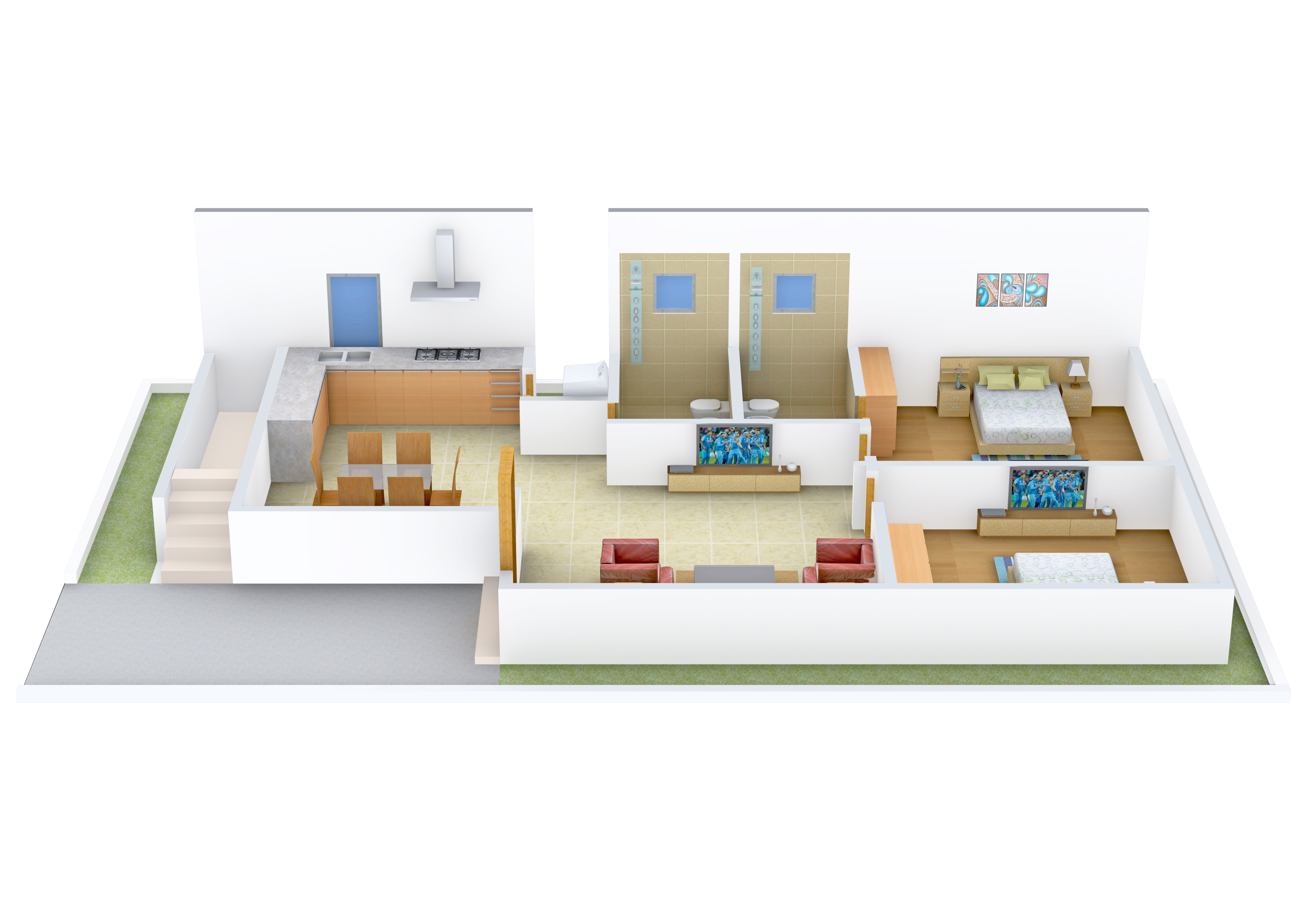 3DFloorPlan of Praneeth Pranav Panorama