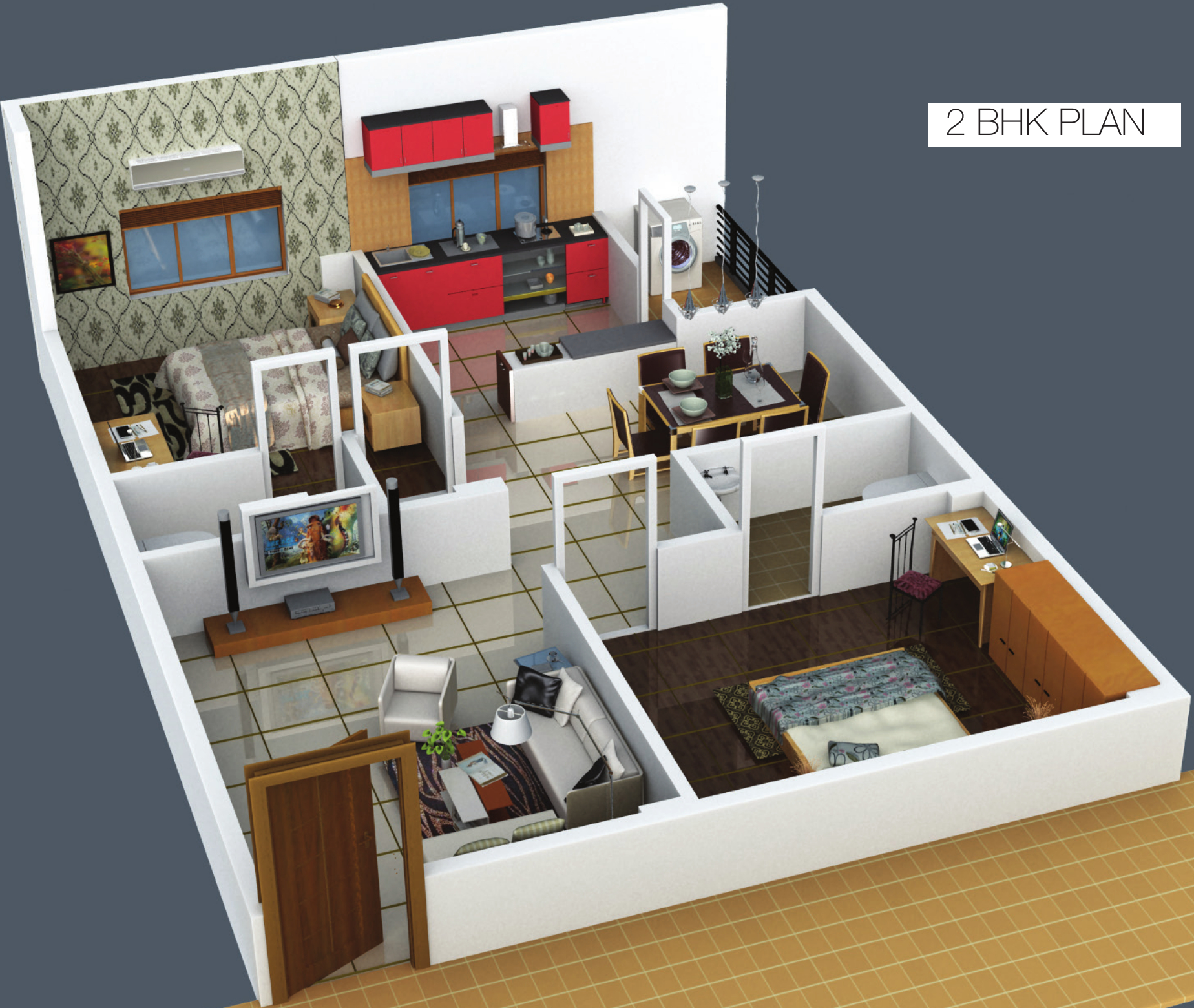 3DFloorPlan of Riteway Apoorva Meadows