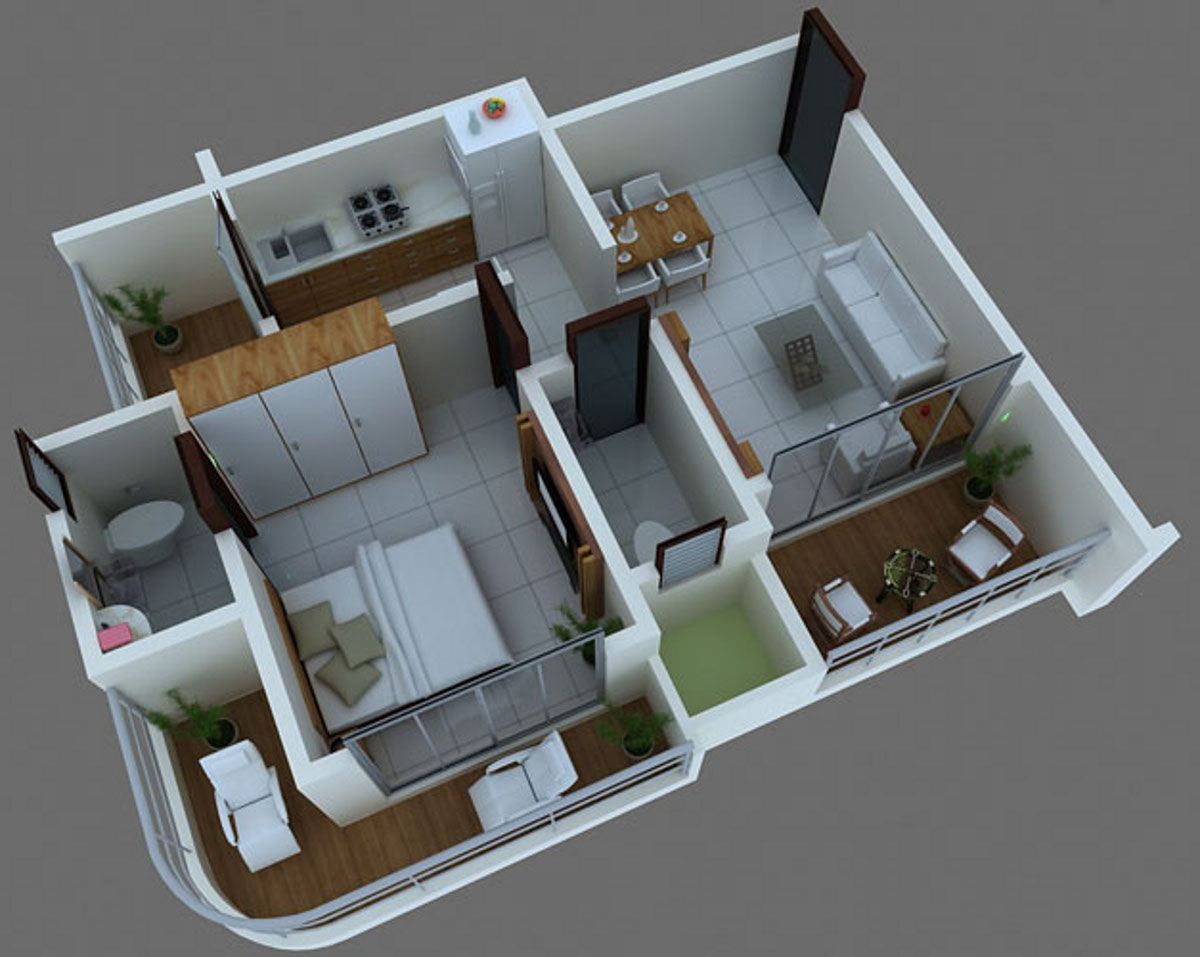 3DFloorPlan of Jet Sai Residency