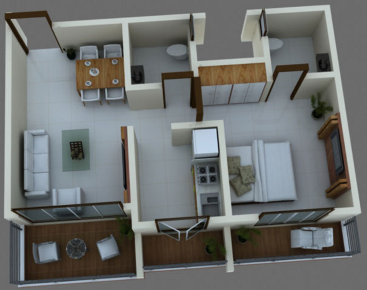 3DFloorPlan of Jet Sai Residency