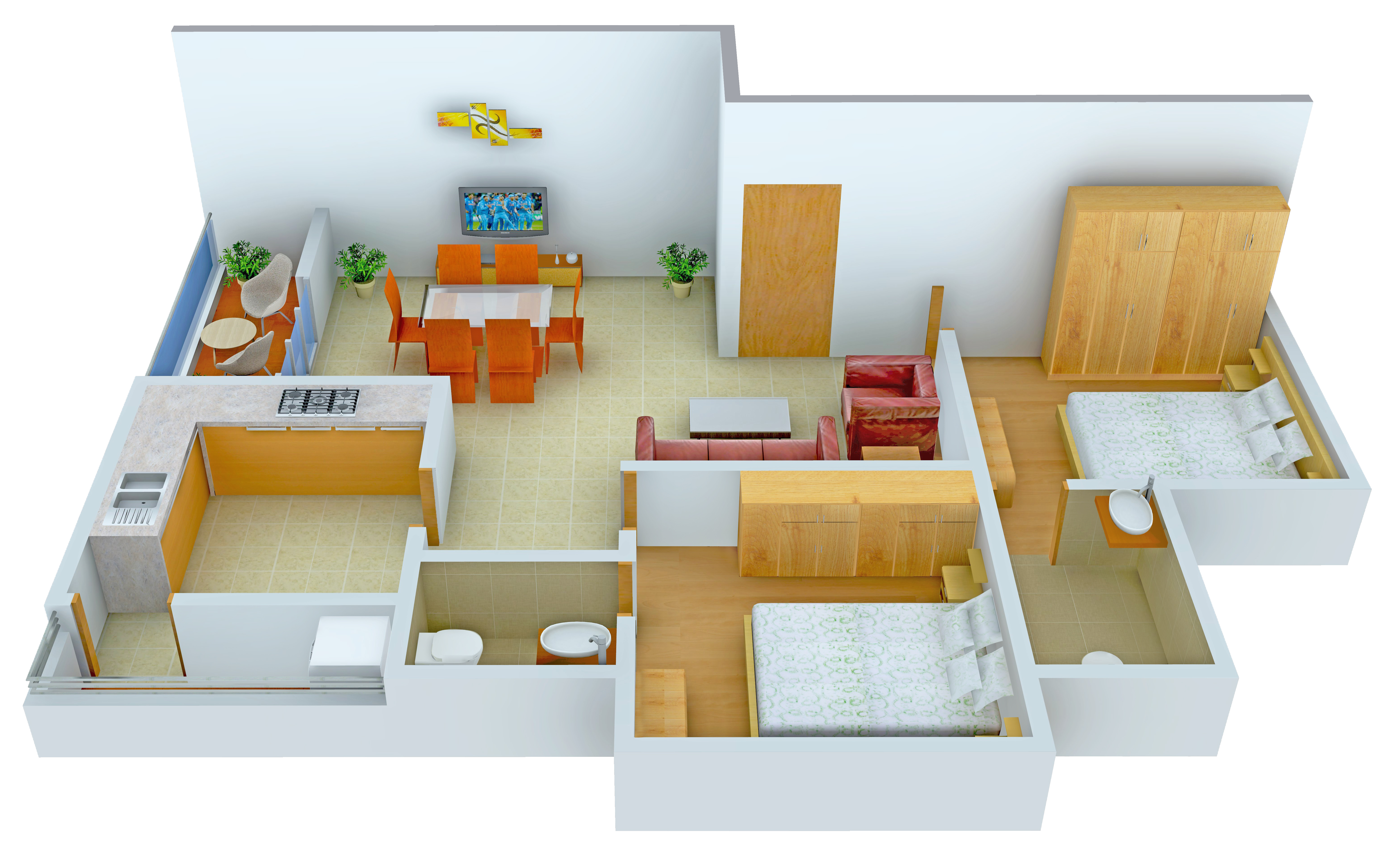 3DFloorPlan of Coral Auriga