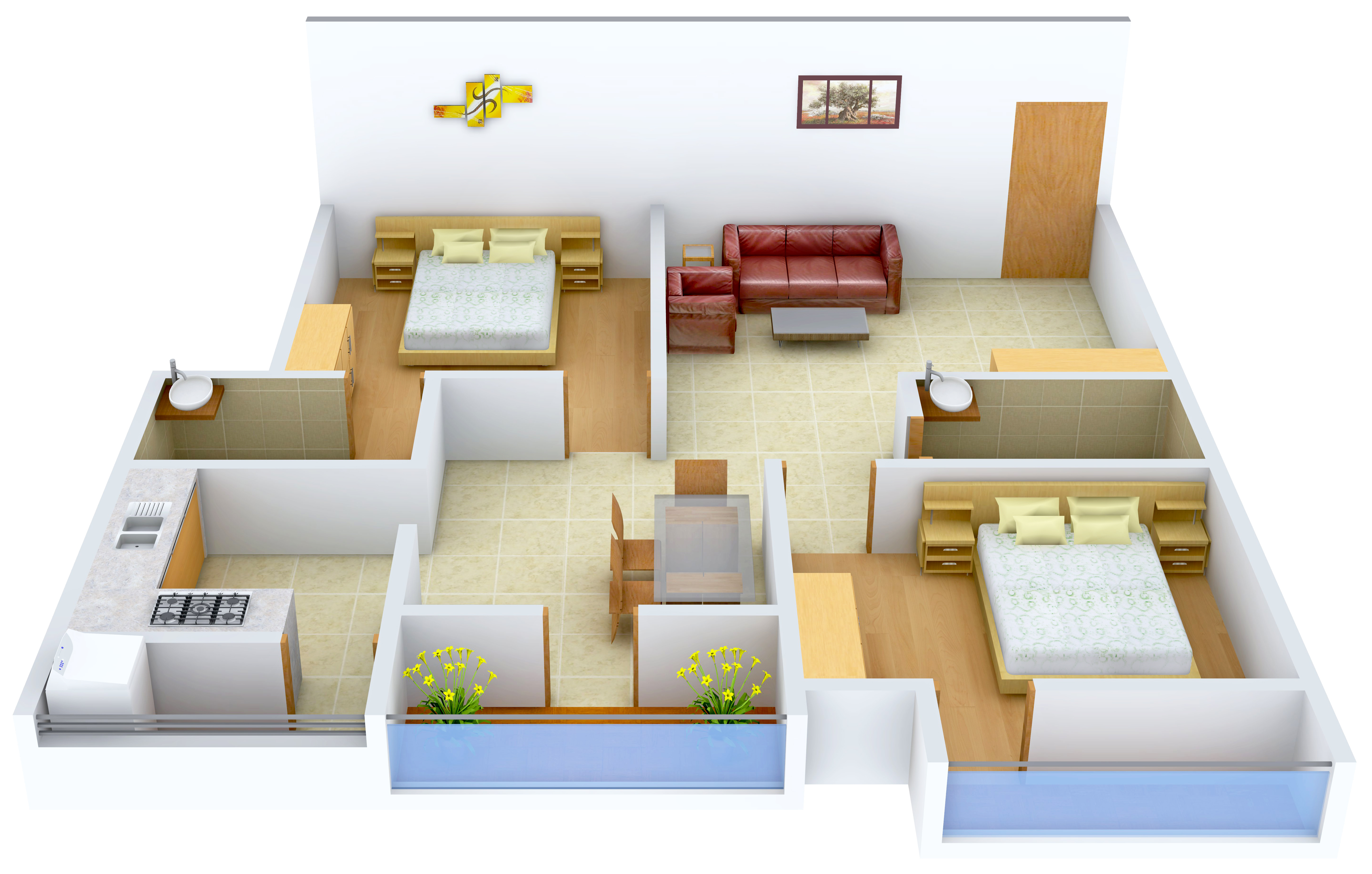 3DFloorPlan of Shravanthi Shashwathi