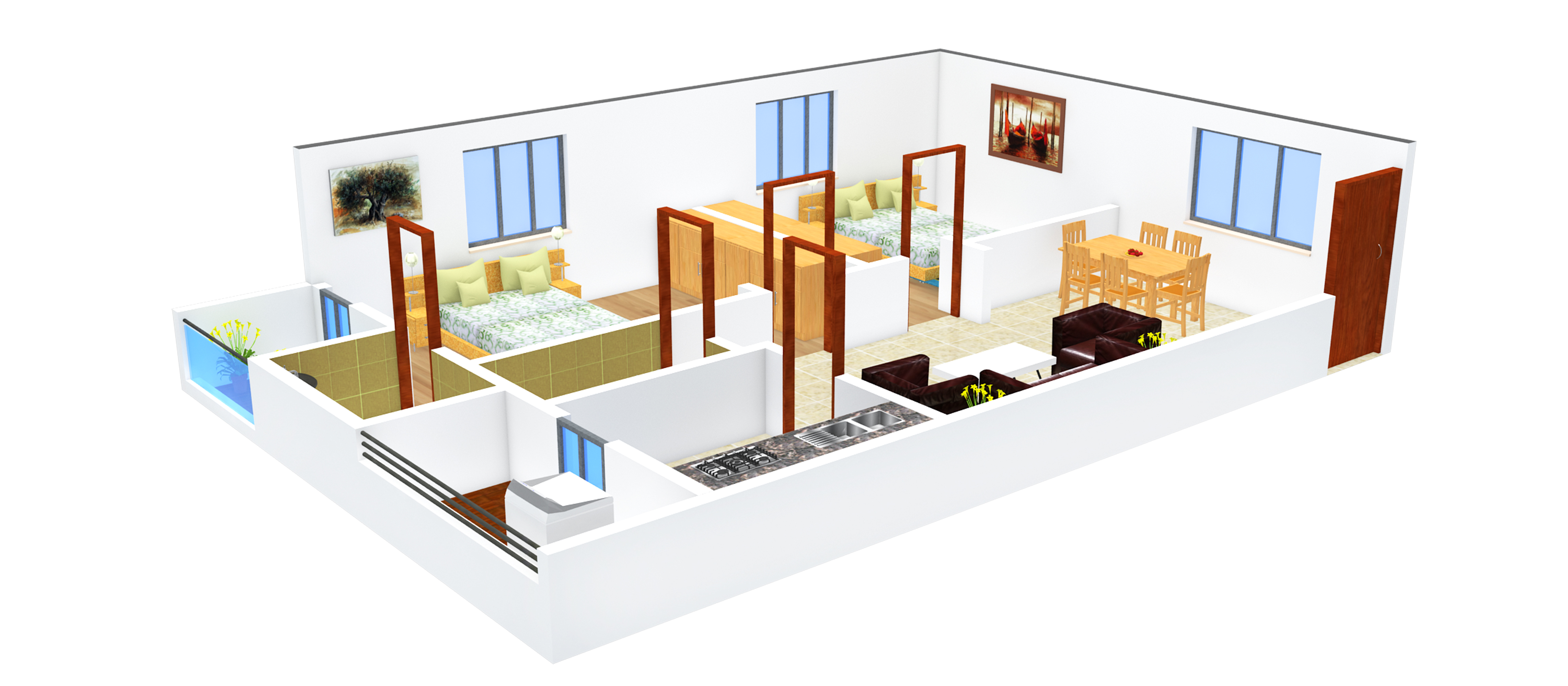 3DFloorPlan of Hamambara HRC Heavan