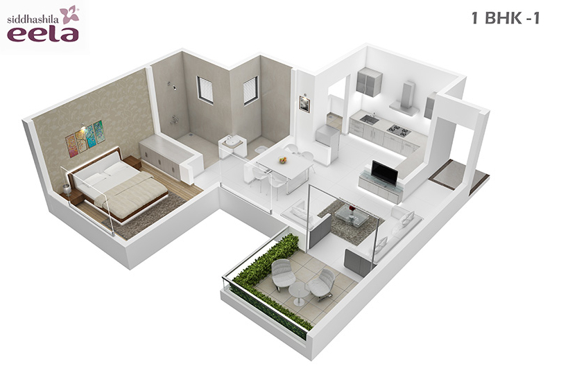 3DFloorPlan of Siddhashila Eela