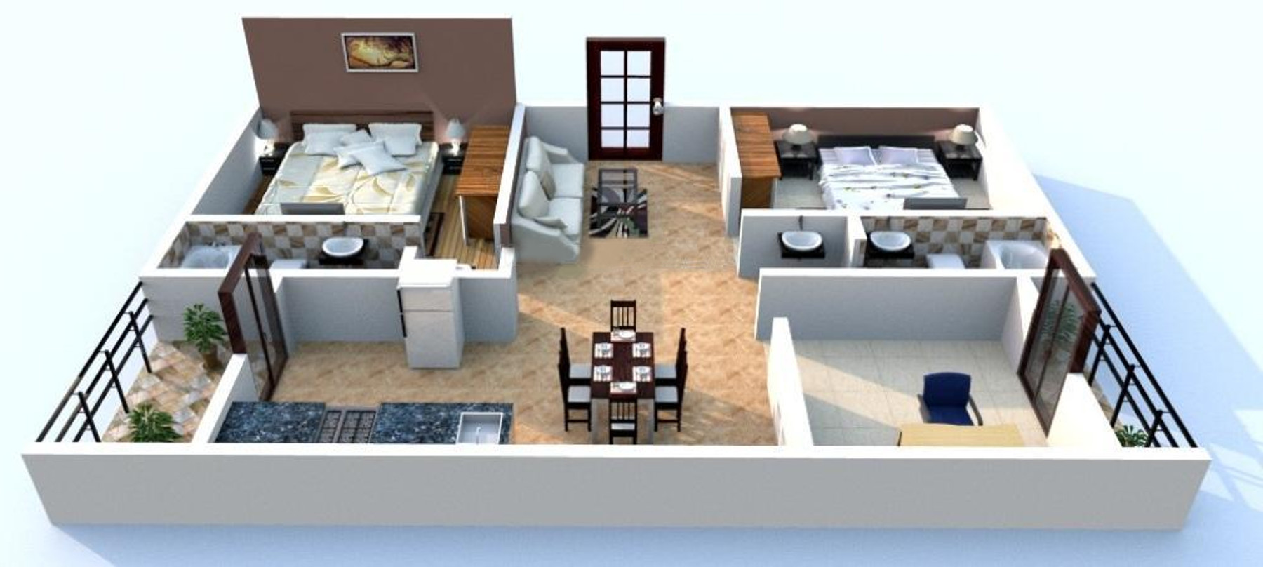 3DFloorPlan of Chowdeshwari Thirumala Lotus