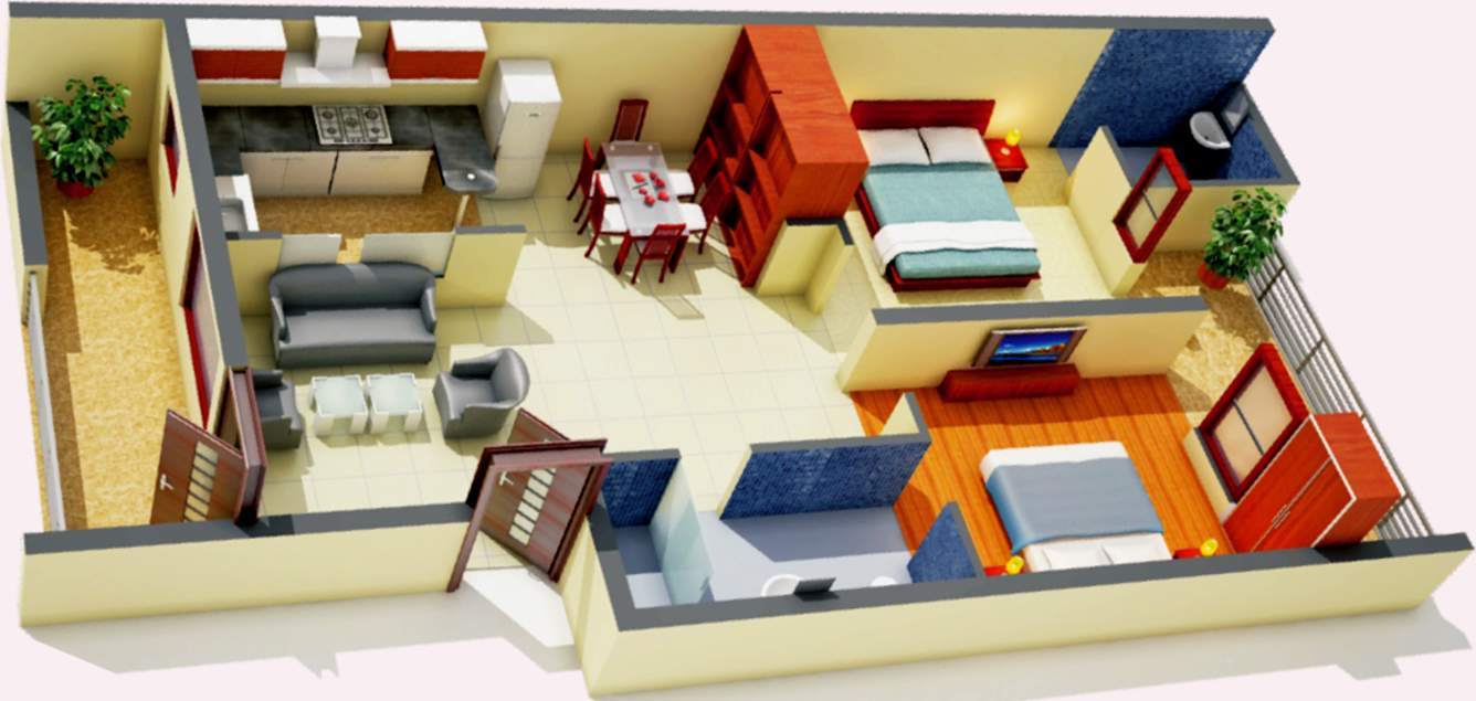 1200 sq ft 2 BHK 2T Apartment for Sale in Omega Group City Bhago Majra