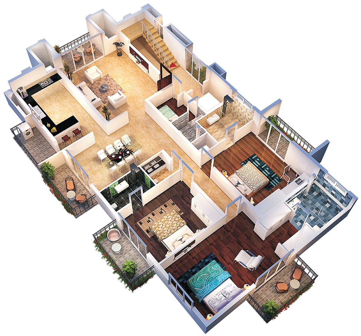 3DFloorPlan of Redifice Bird Of Paradise
