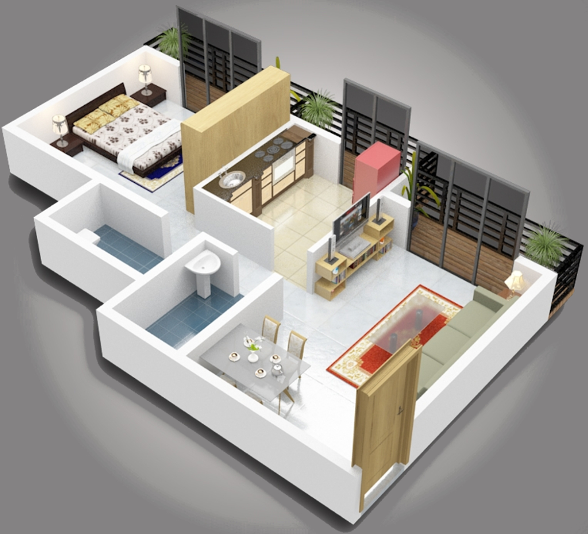 3DFloorPlan of Rathi Osho Dhara Park