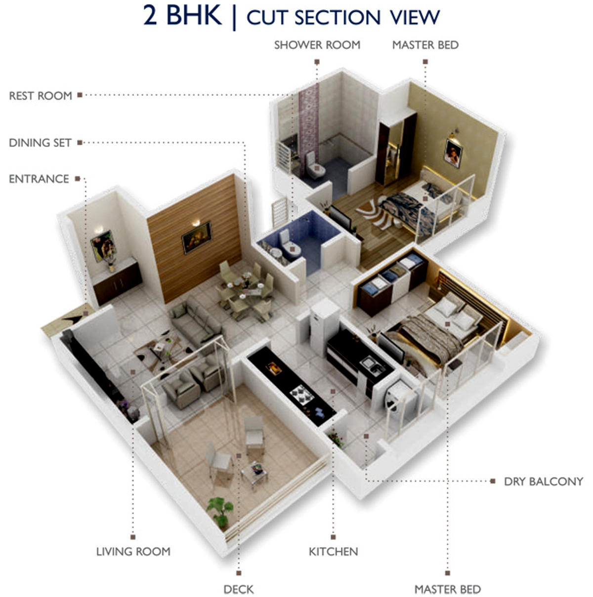 3DFloorPlan of Siddhant Divine