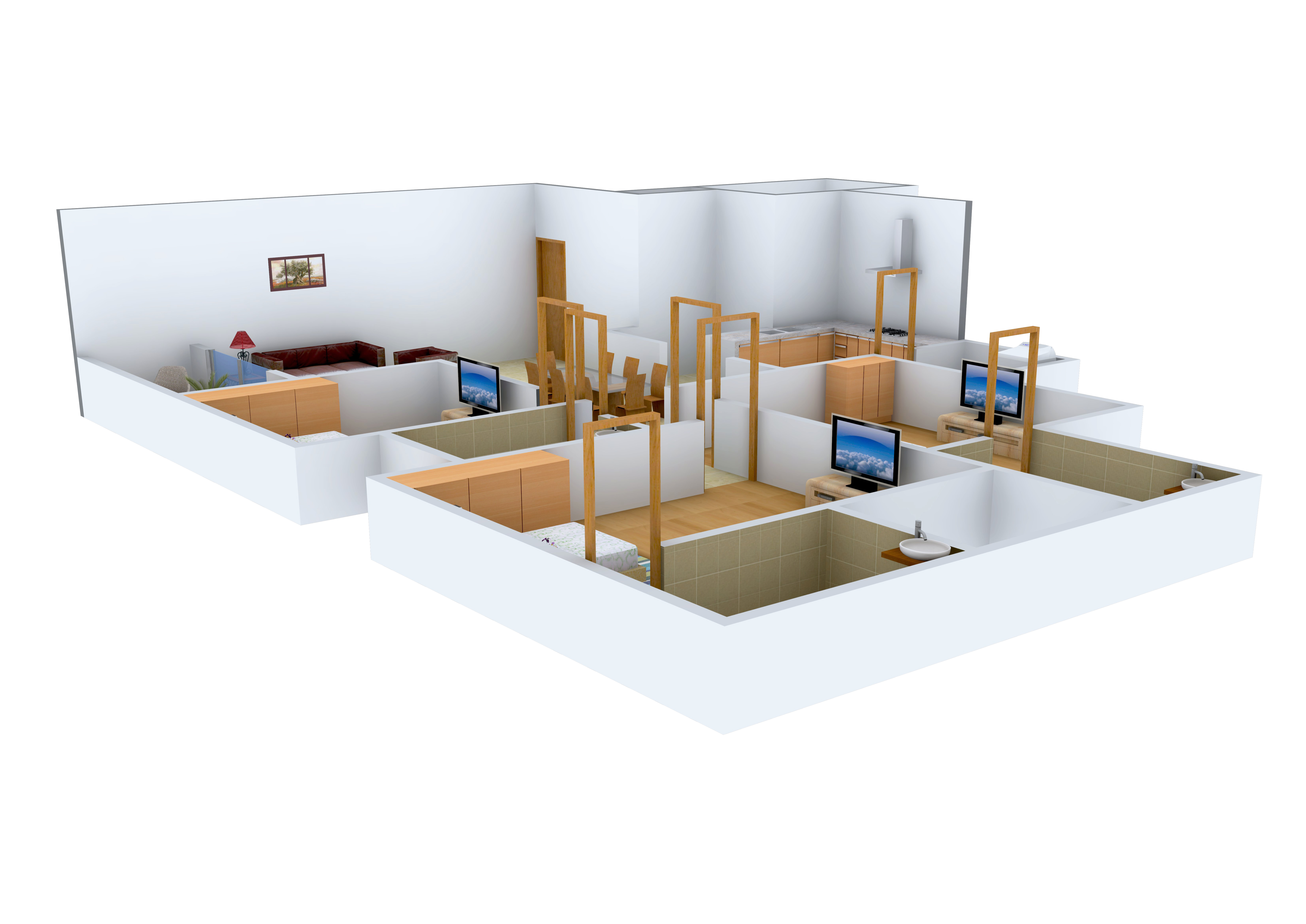 3DFloorPlan of Ratnaakar Atelier