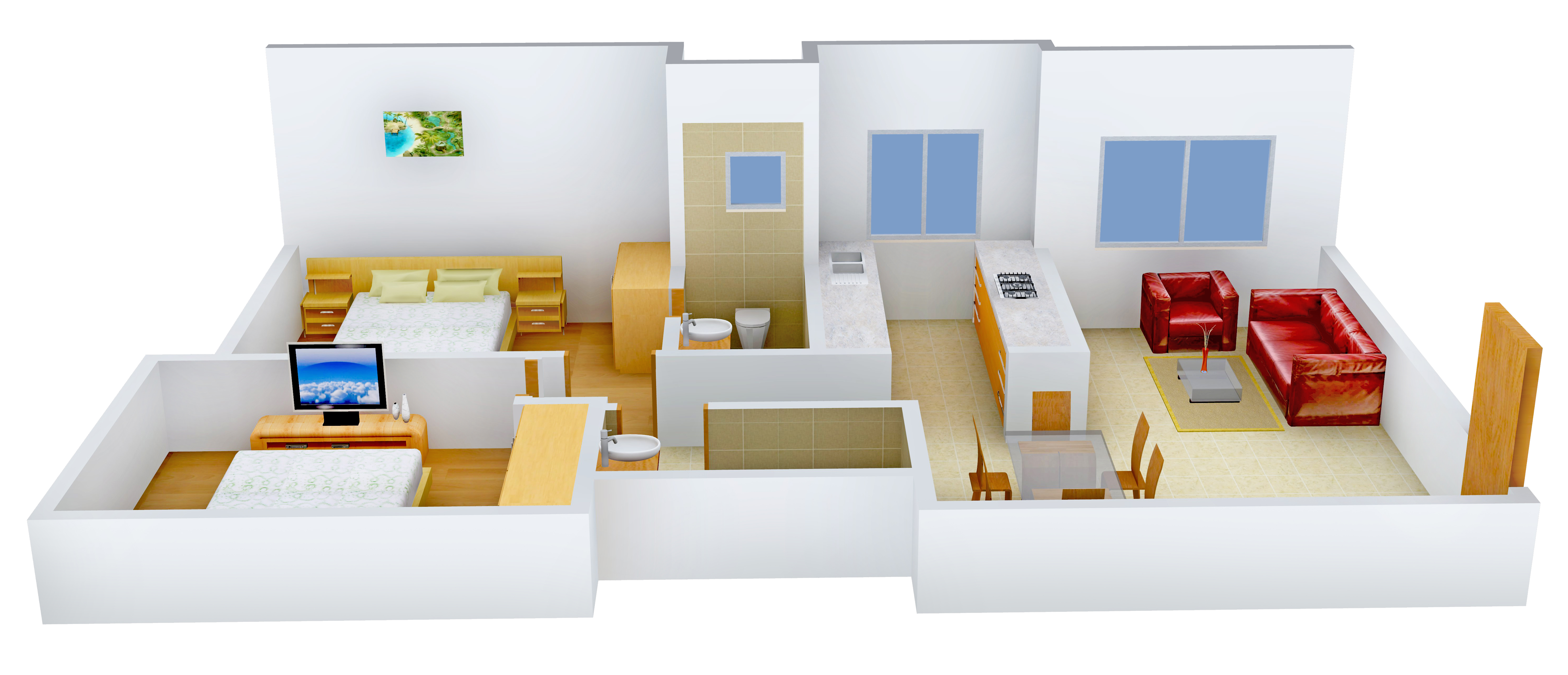 3DFloorPlan of Romell Peyton Place