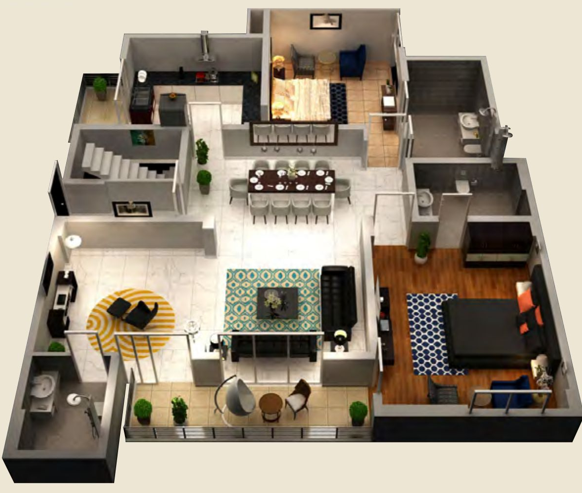 3DFloorPlan of Stellar MI Legacy
