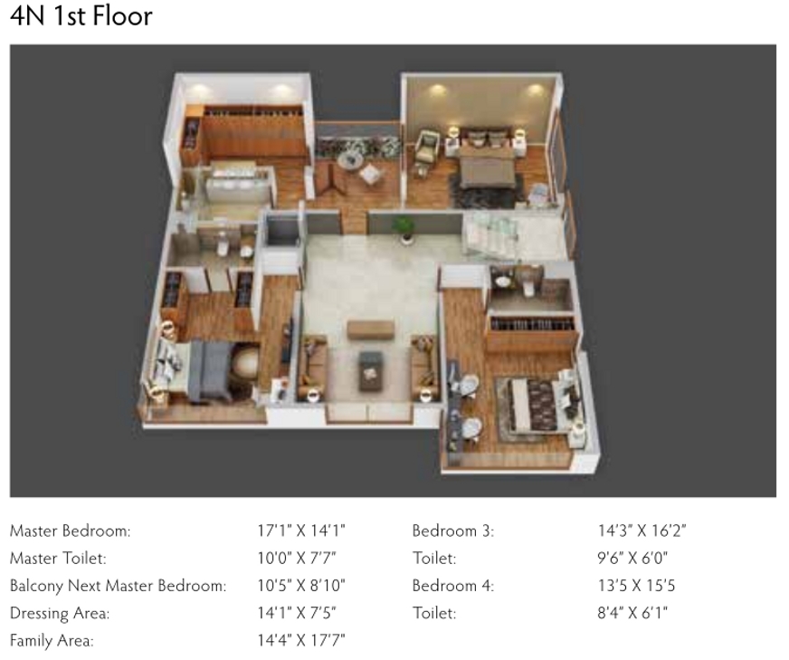 3DFloorPlan of Srivari Saarang Villas Phase 1