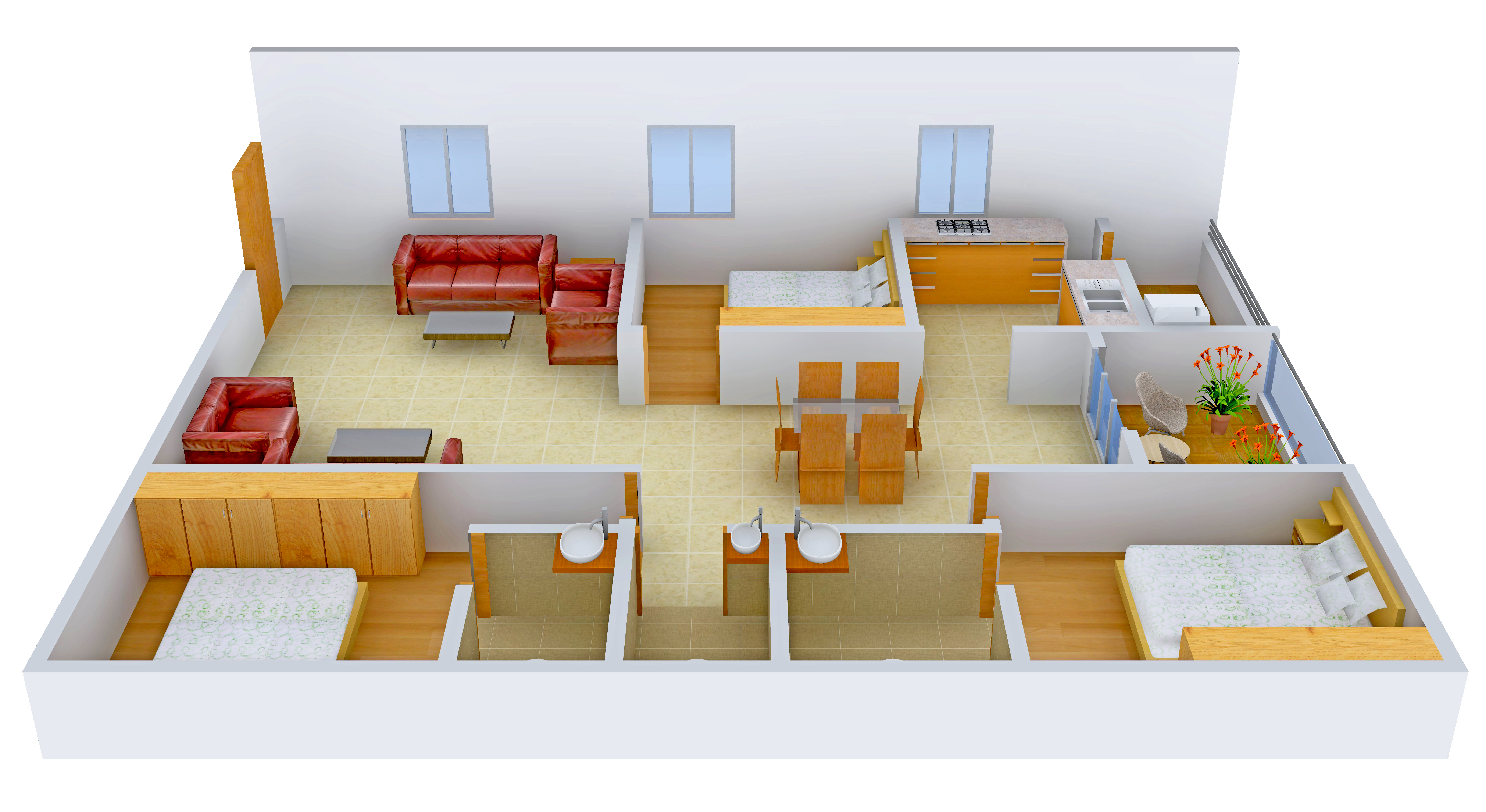 3DFloorPlan of IJM Rain Tree Park Willows Grande