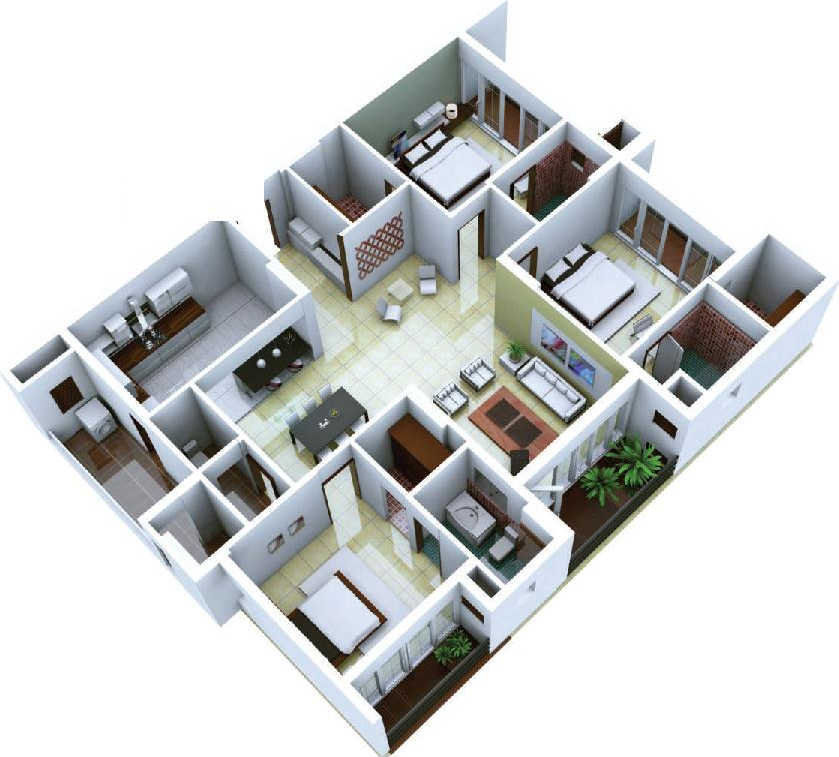 3DFloorPlan of Hilite Corinth