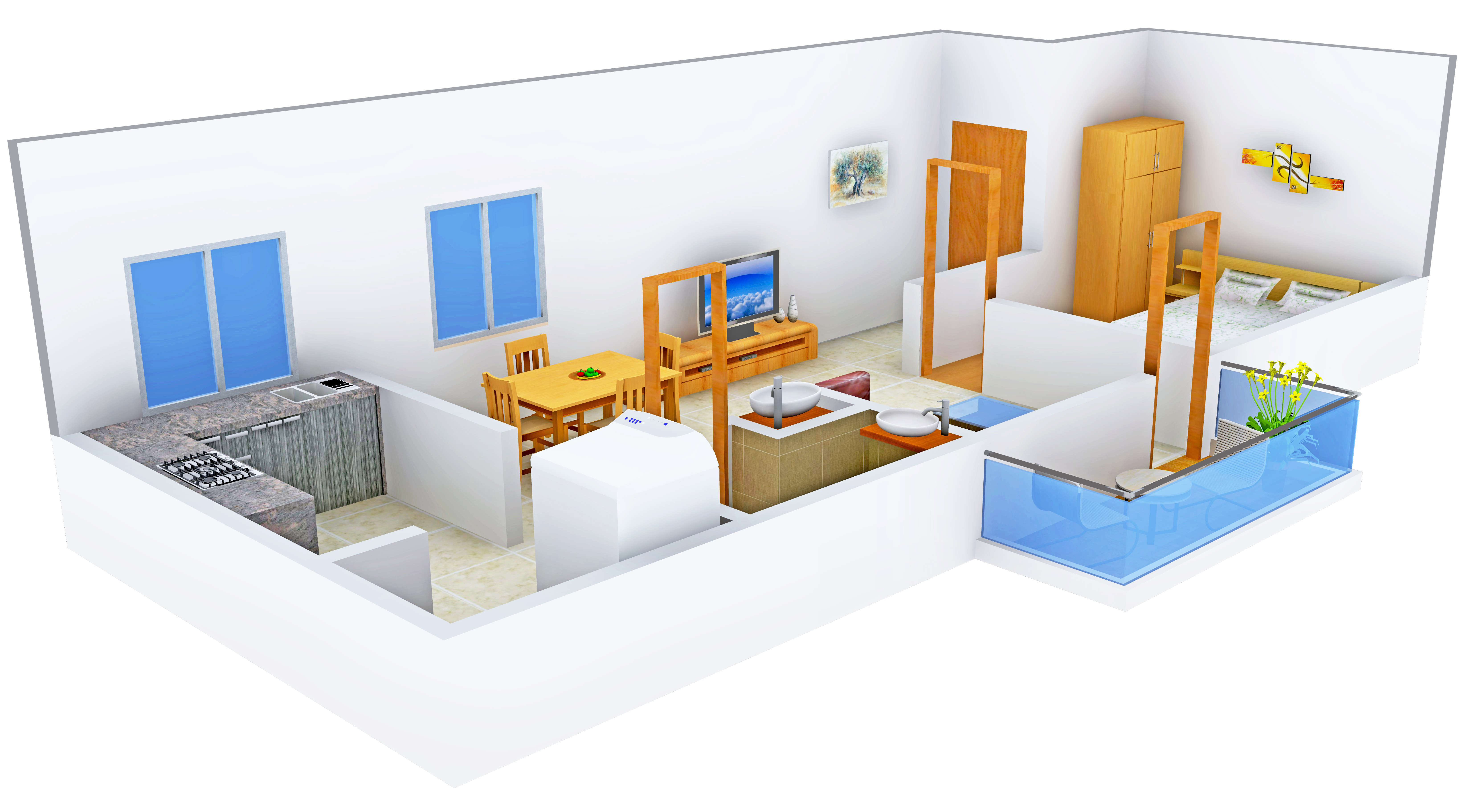 3DFloorPlan of Land Hill Point III