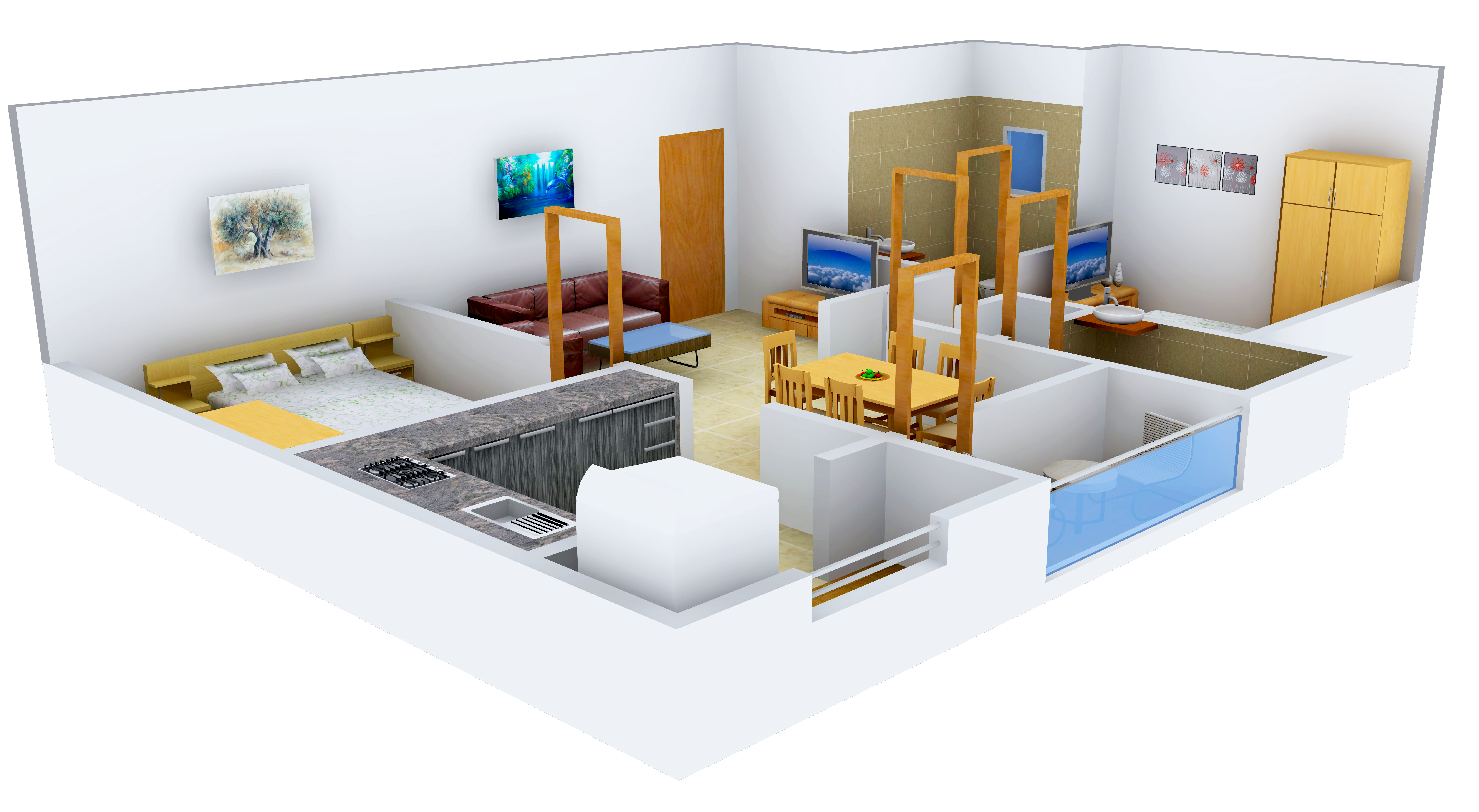 3DFloorPlan of Land Hill Point III