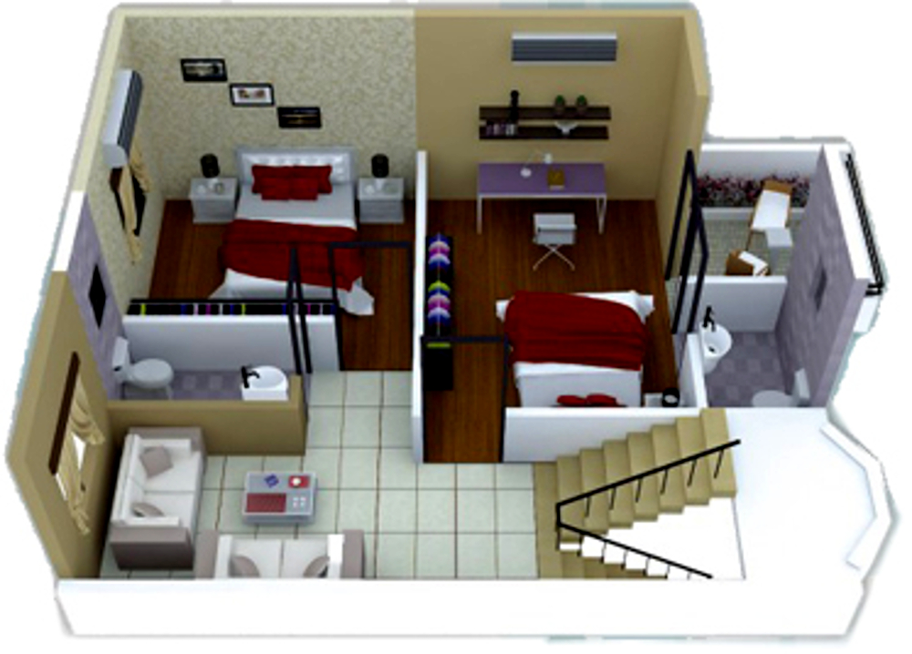 3DFloorPlan of Neel Neel Vihar Villas