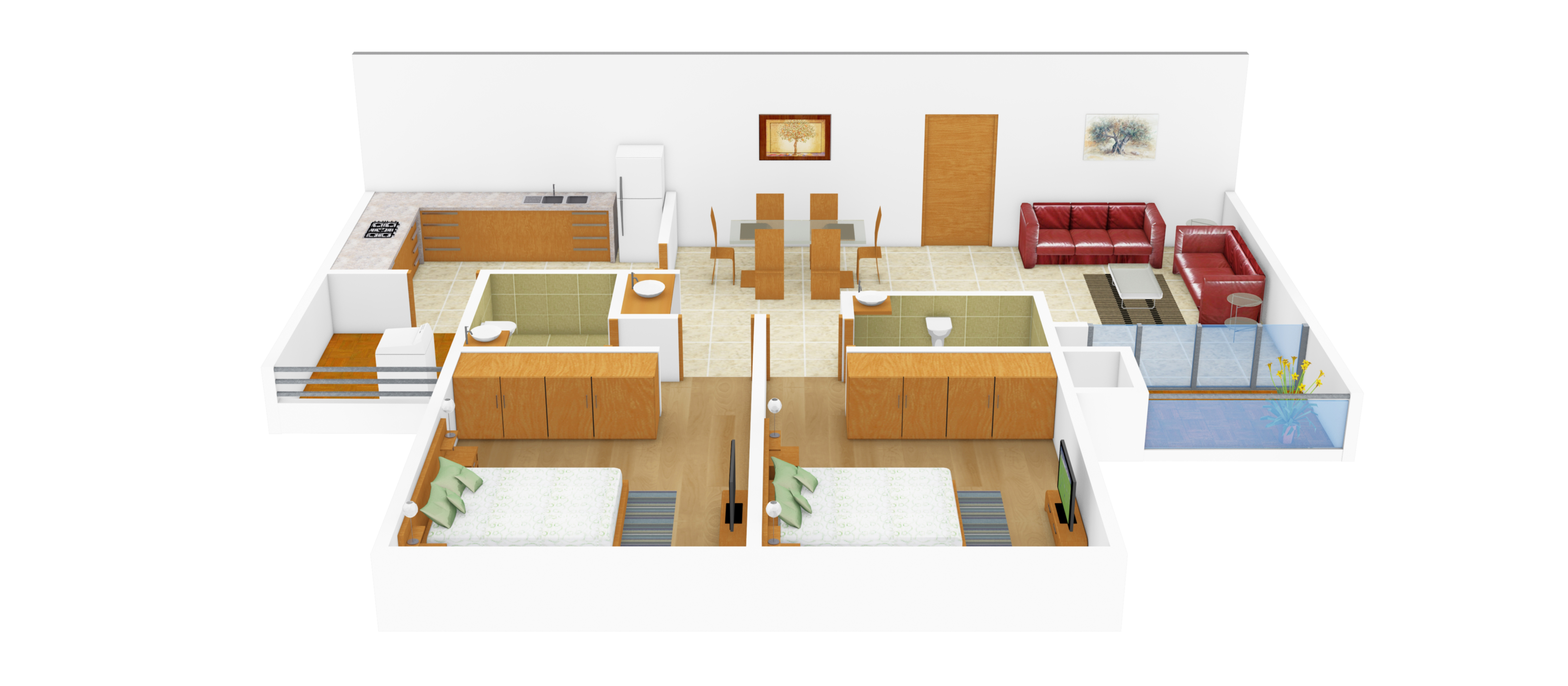 3DFloorPlan of Kalyan Nexus