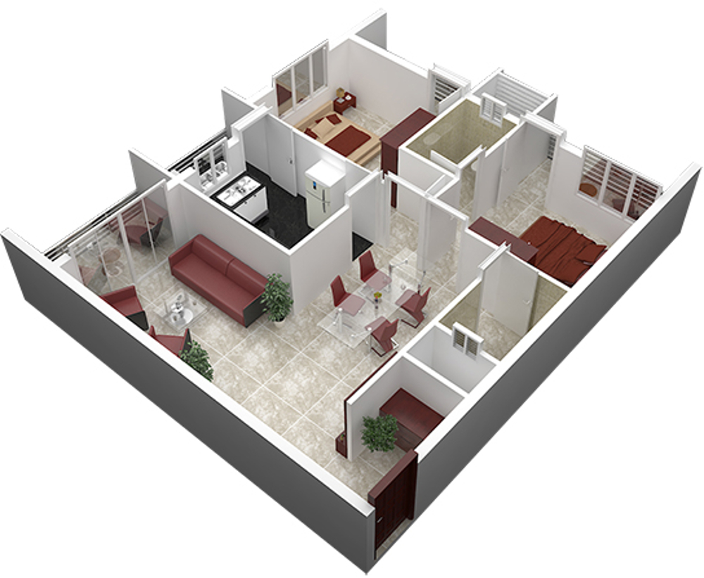 3DFloorPlan of Horizon Oriole Horizon