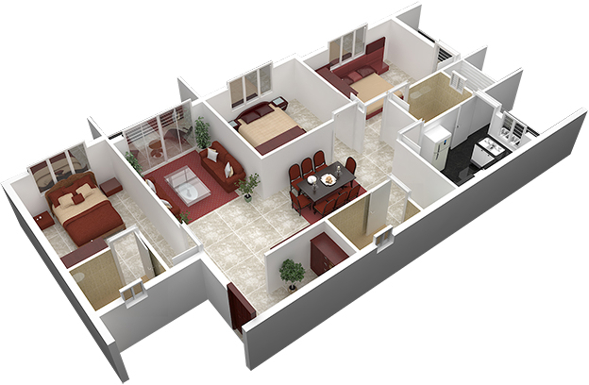 3DFloorPlan of Horizon Oriole Horizon