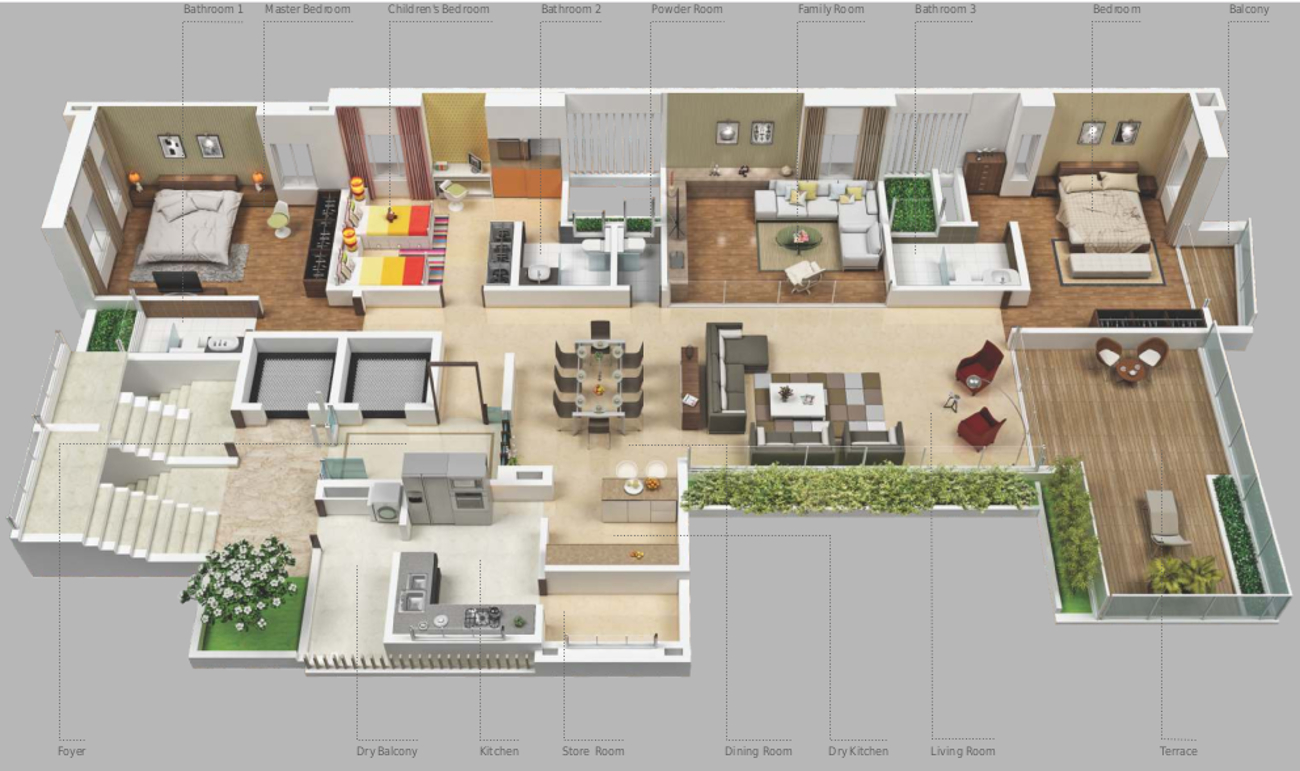 3DFloorPlan of Pate Manas