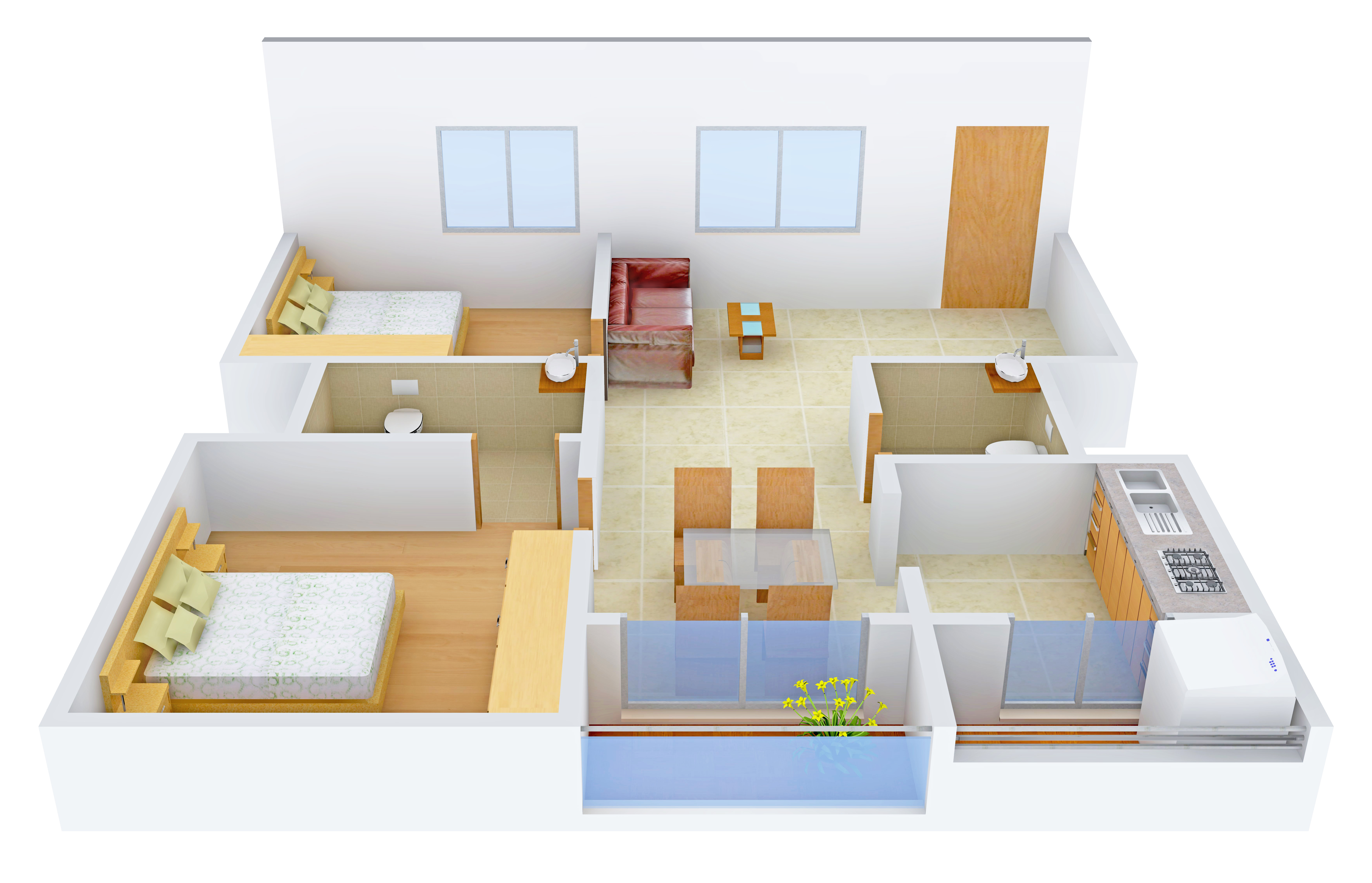 3DFloorPlan of Shivaganga Vallabha