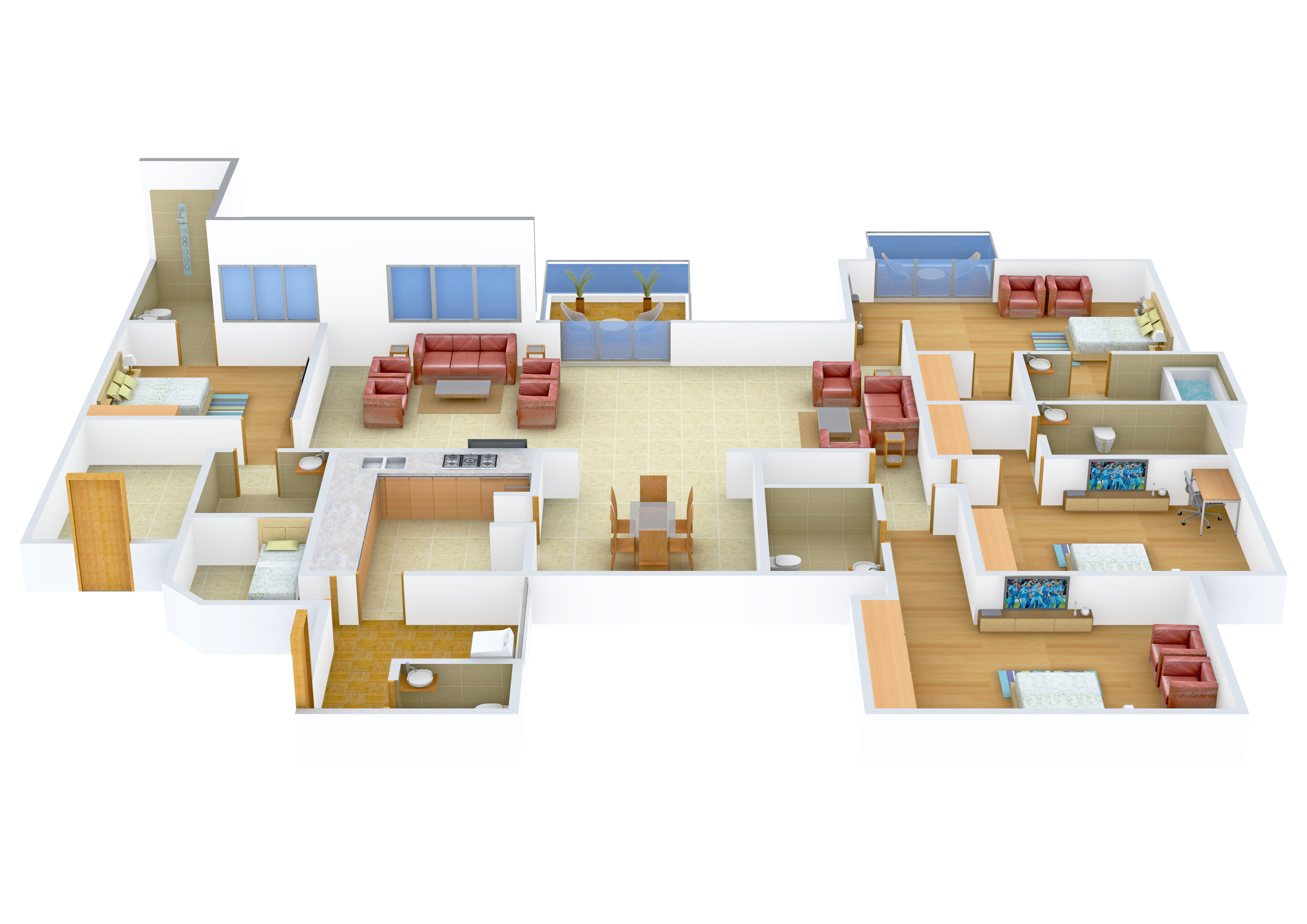 3DFloorPlan of RMZ Latitude