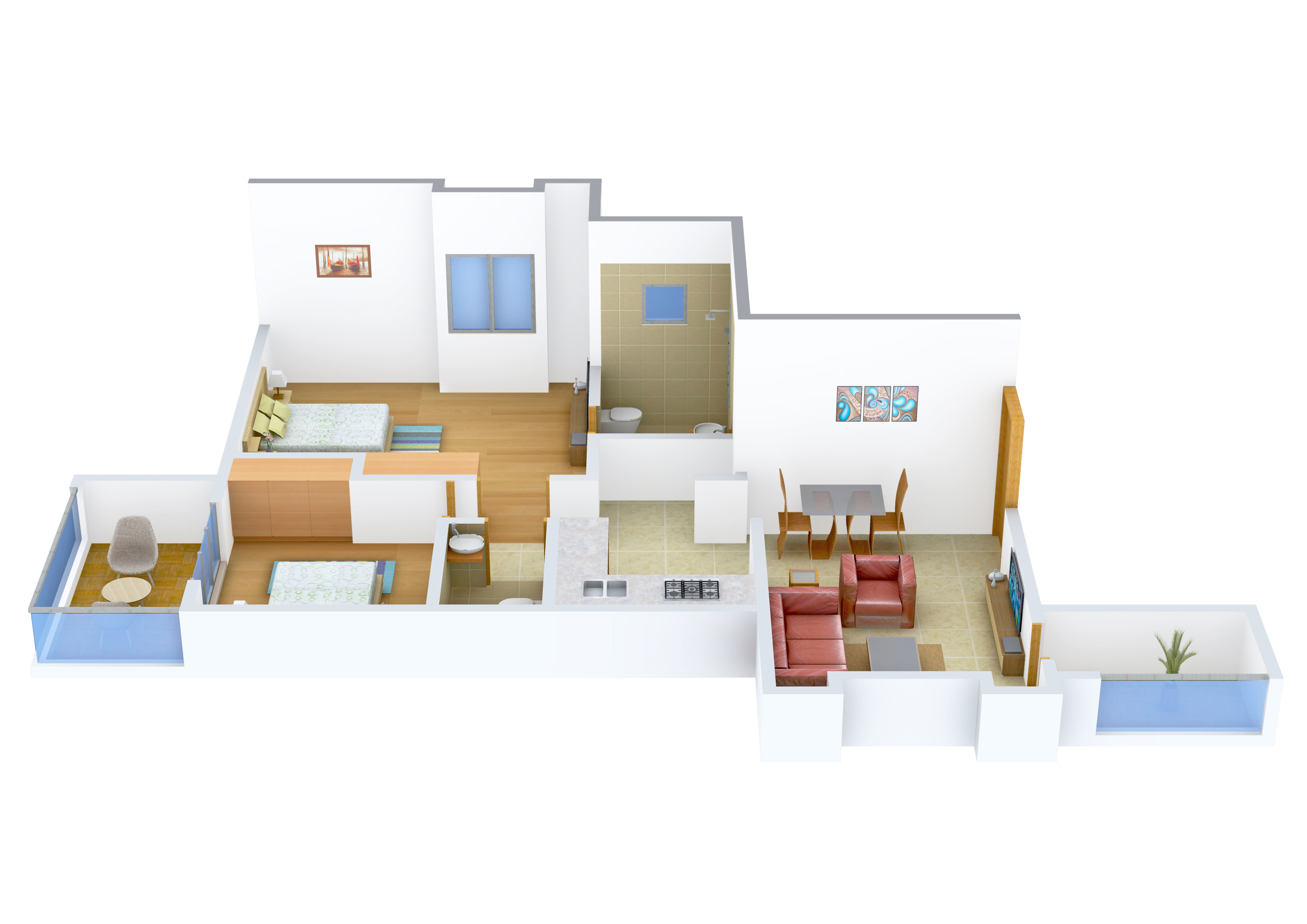 3DFloorPlan of Delights Deep Varsha