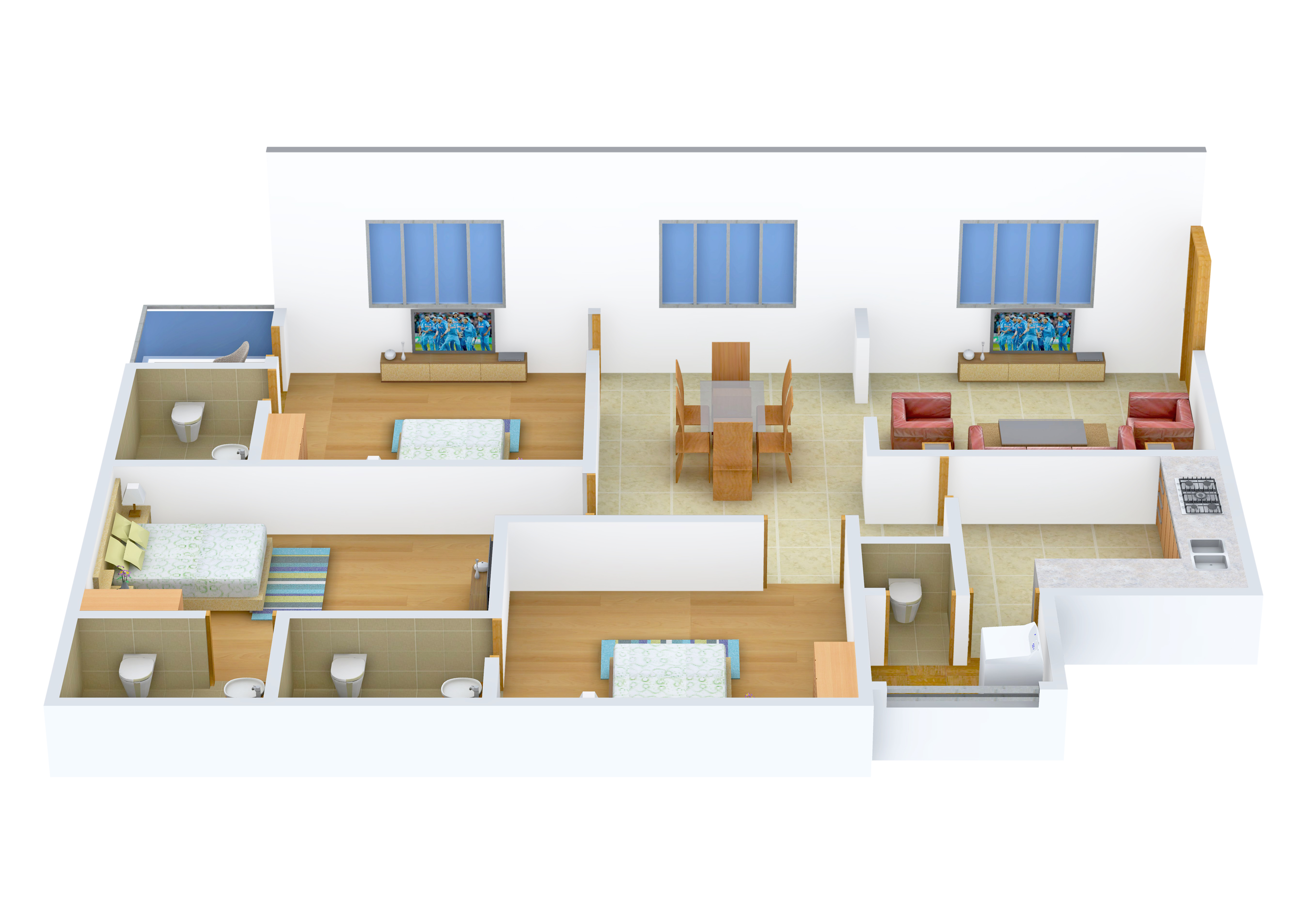 3DFloorPlan of Motif Builders And Developers Grand View