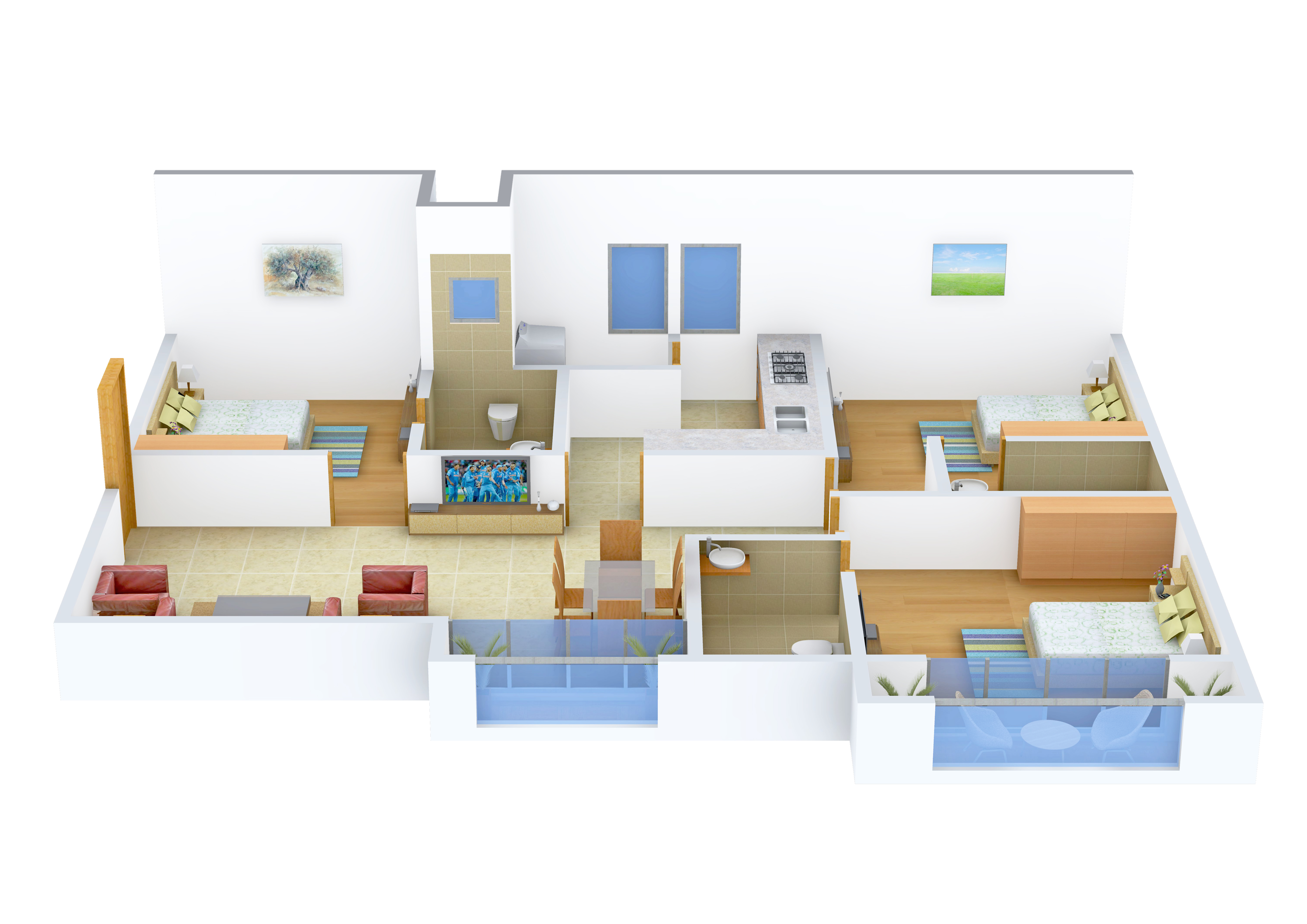 3DFloorPlan of Mather Asteroid