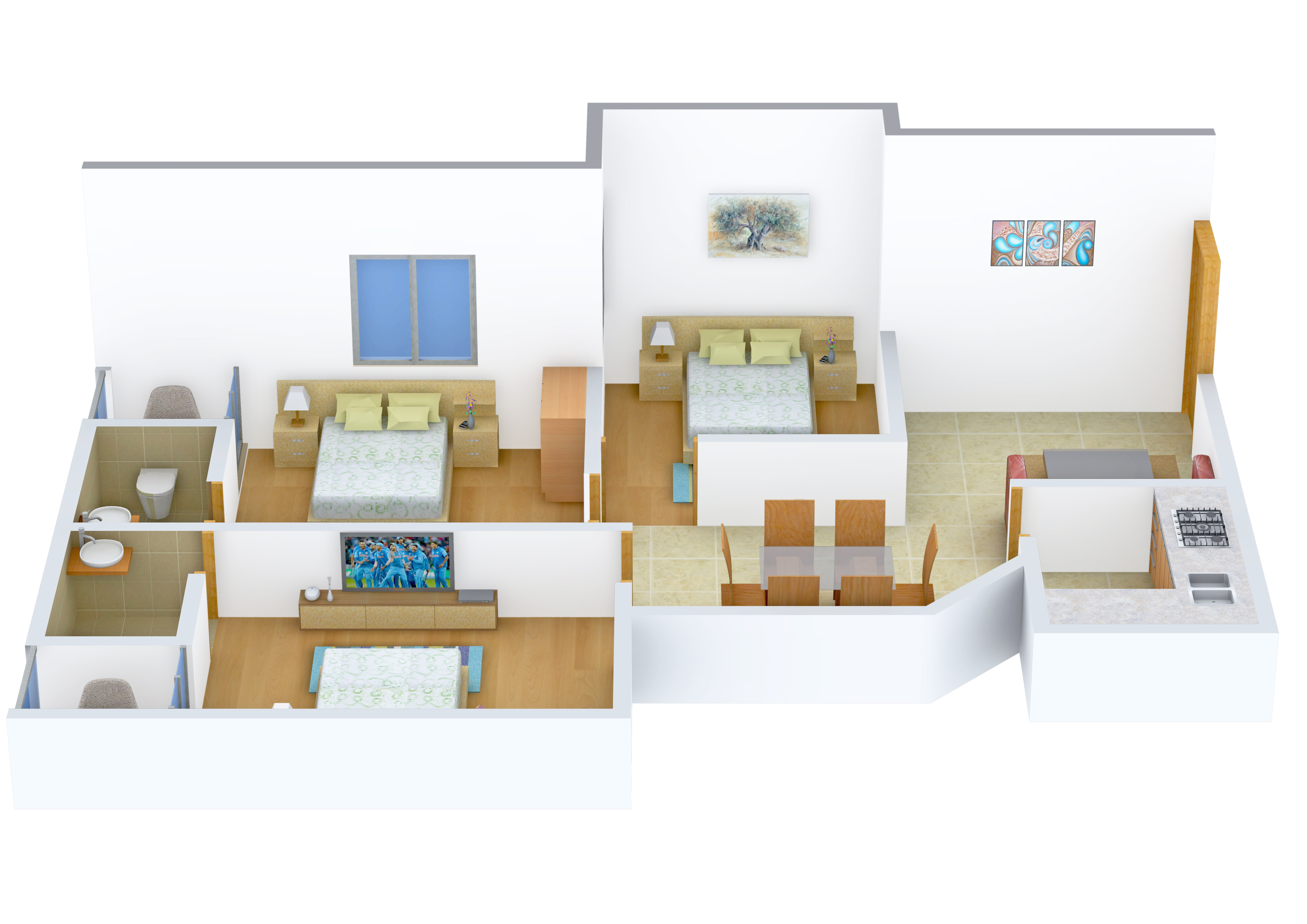 3DFloorPlan of Galaxy Bridgewood