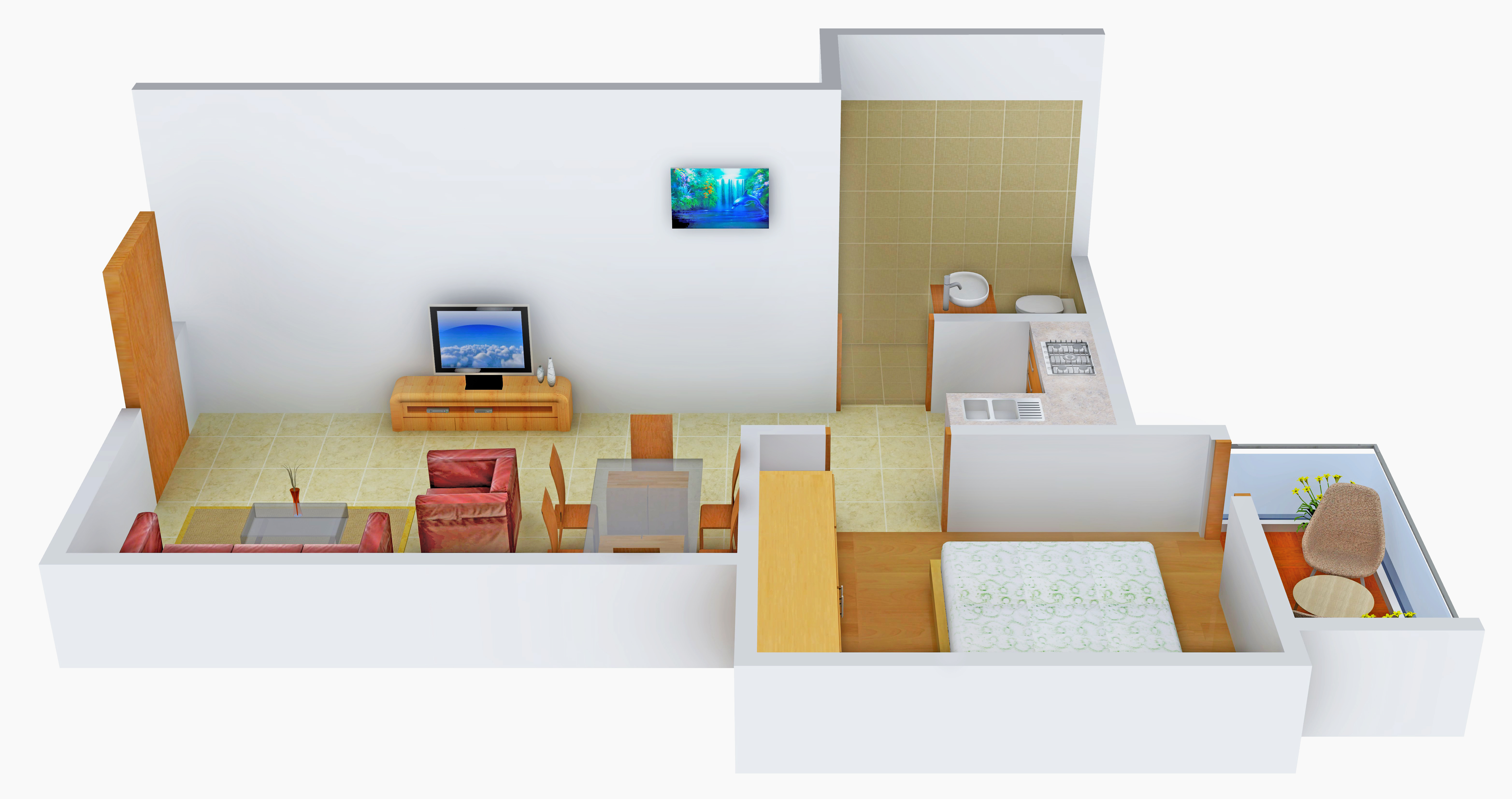 3DFloorPlan of Aatreyee Toshanee