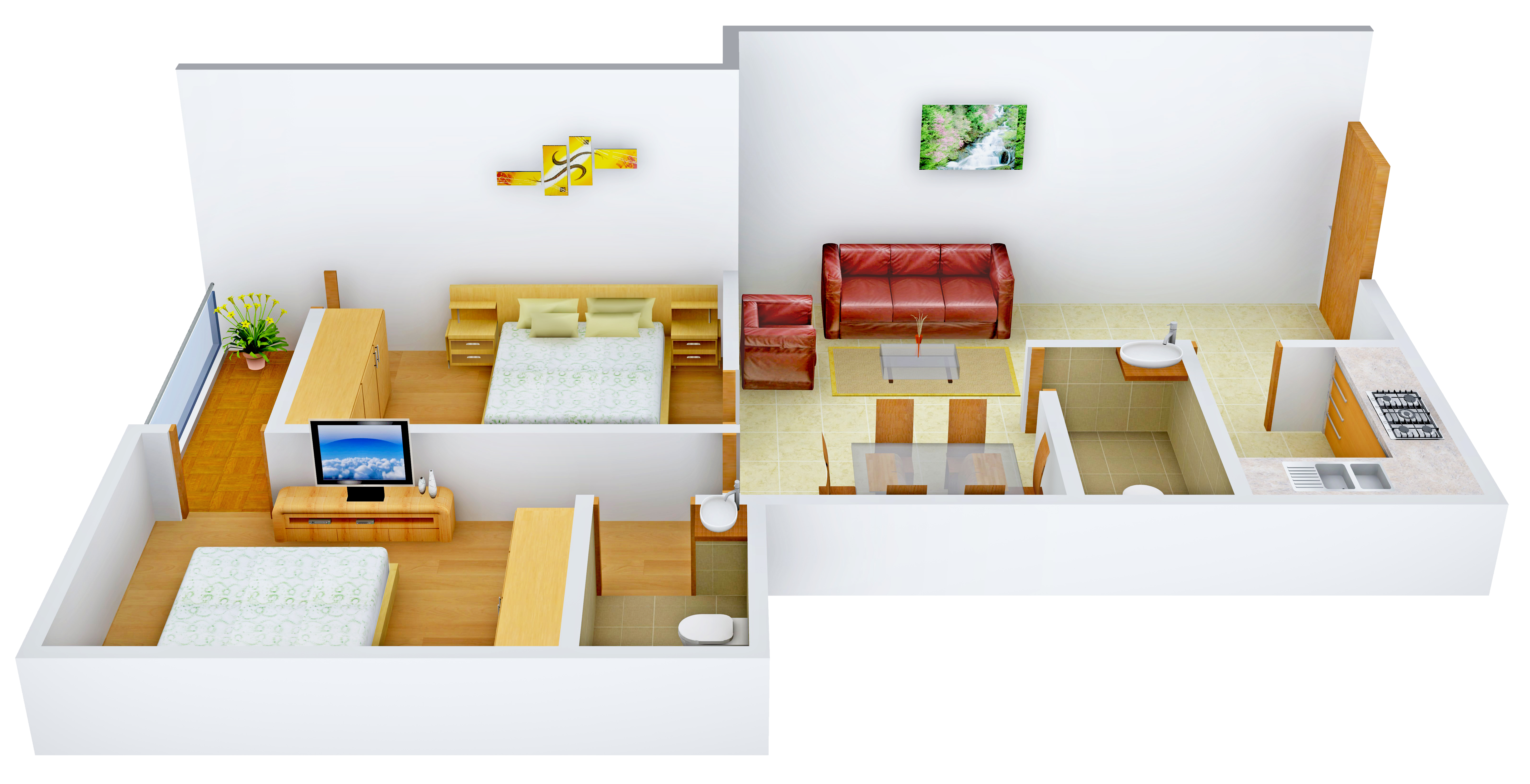 3DFloorPlan of Aatreyee Toshanee