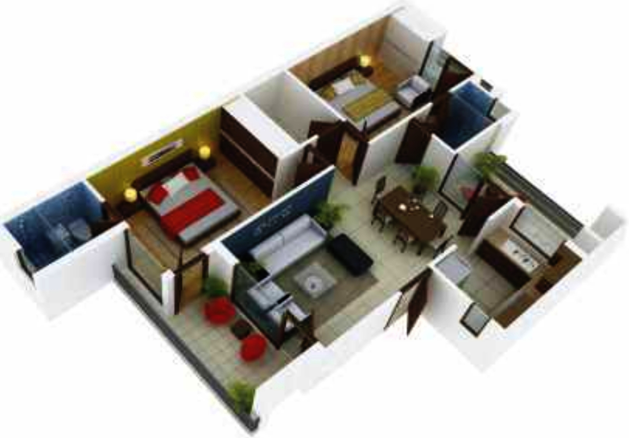 3DFloorPlan of K Soni Builders Royal Heights