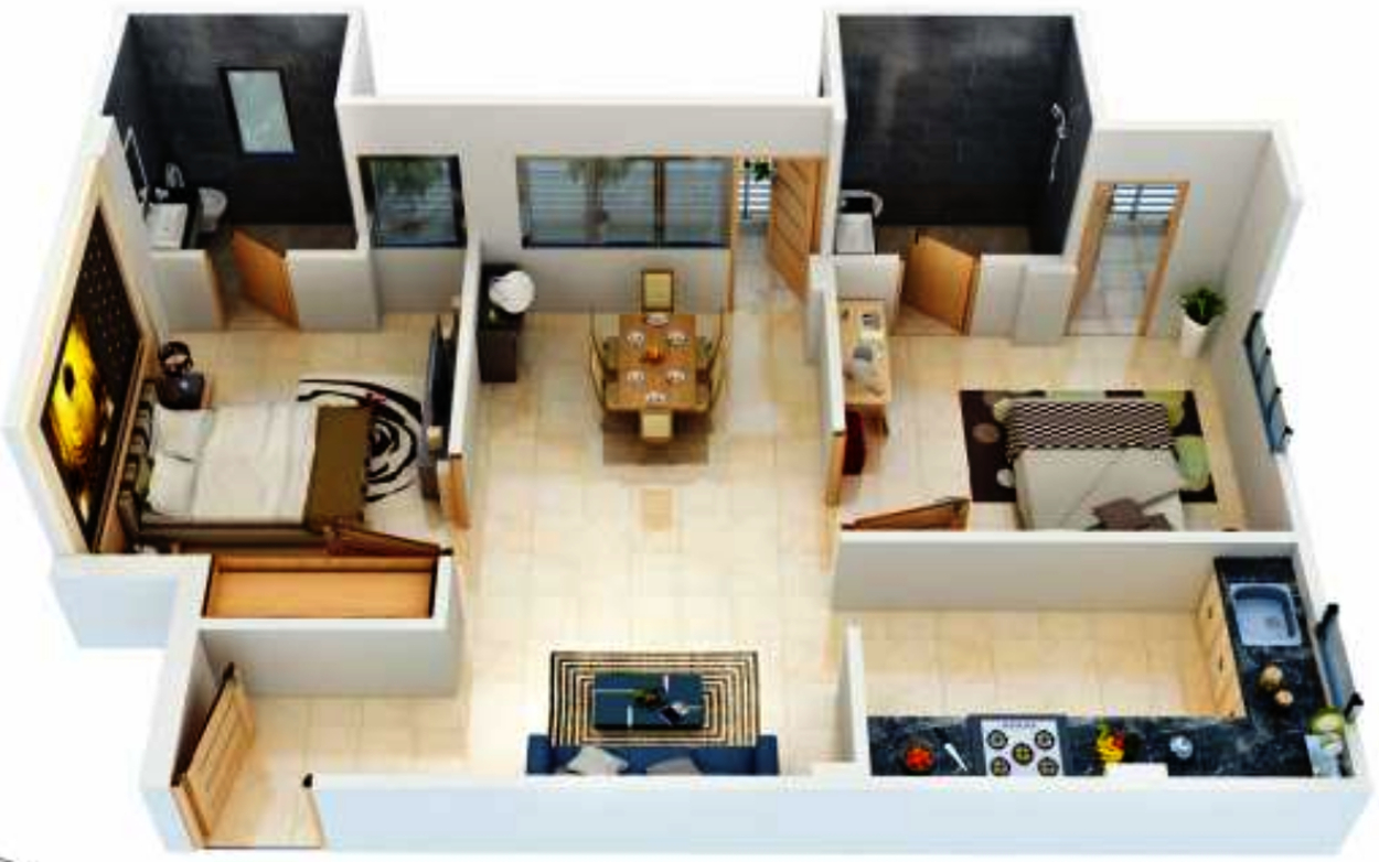 100 Indian Home Design 2bhk 3d House Plans Indian Style