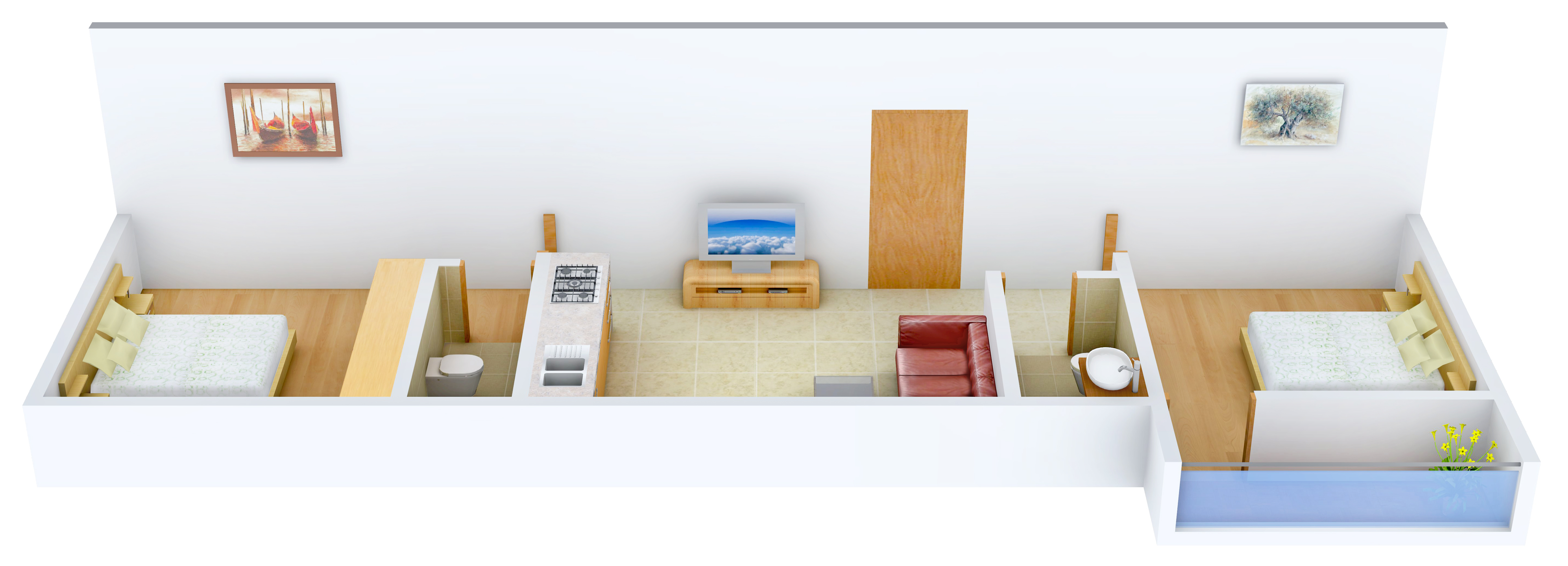 3DFloorPlan of Realmark Vista