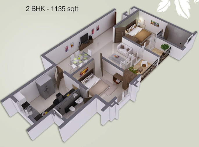 3DFloorPlan of ABAD Golden Oak