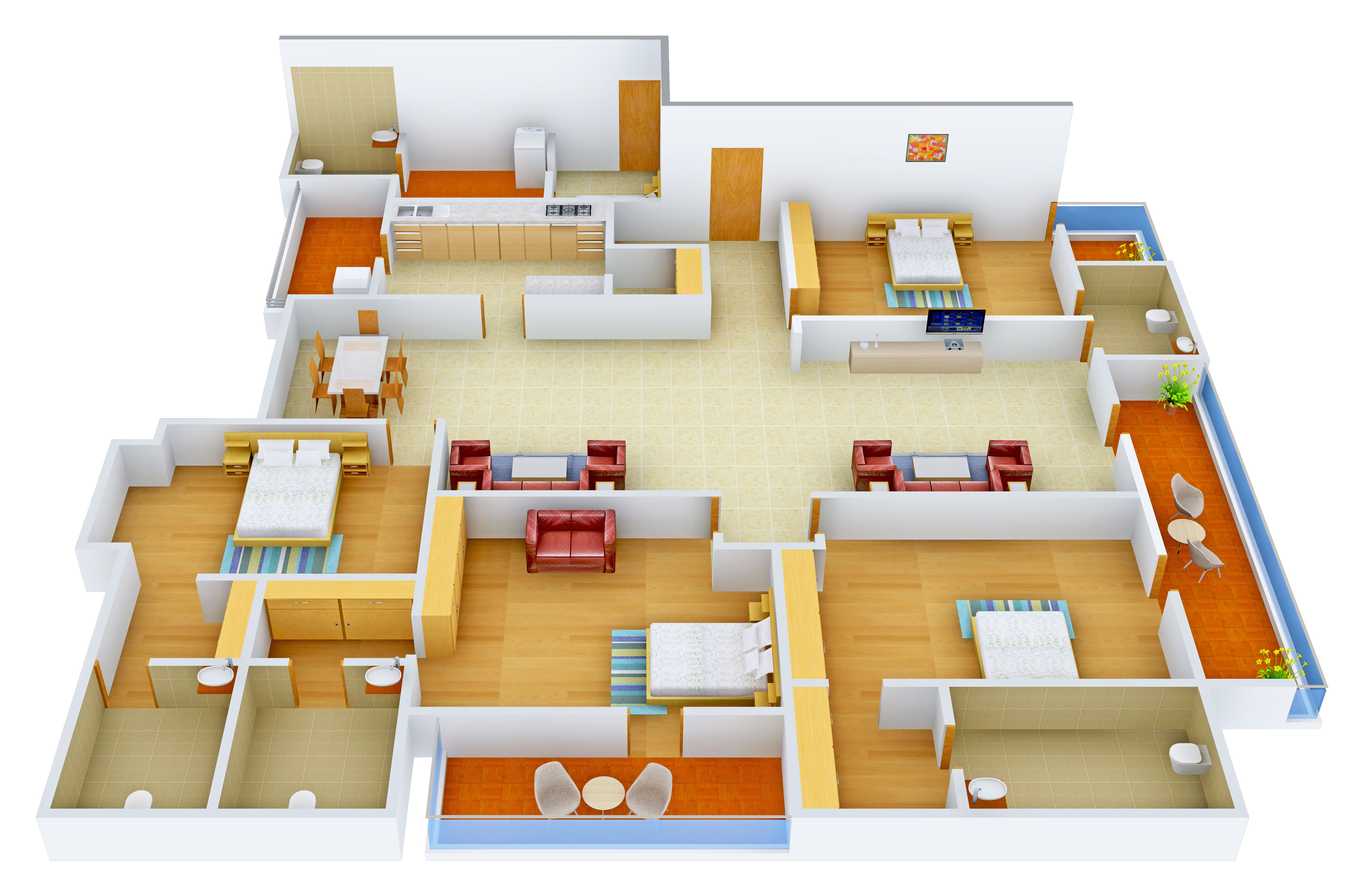 3DFloorPlan of KLV Signature Towers