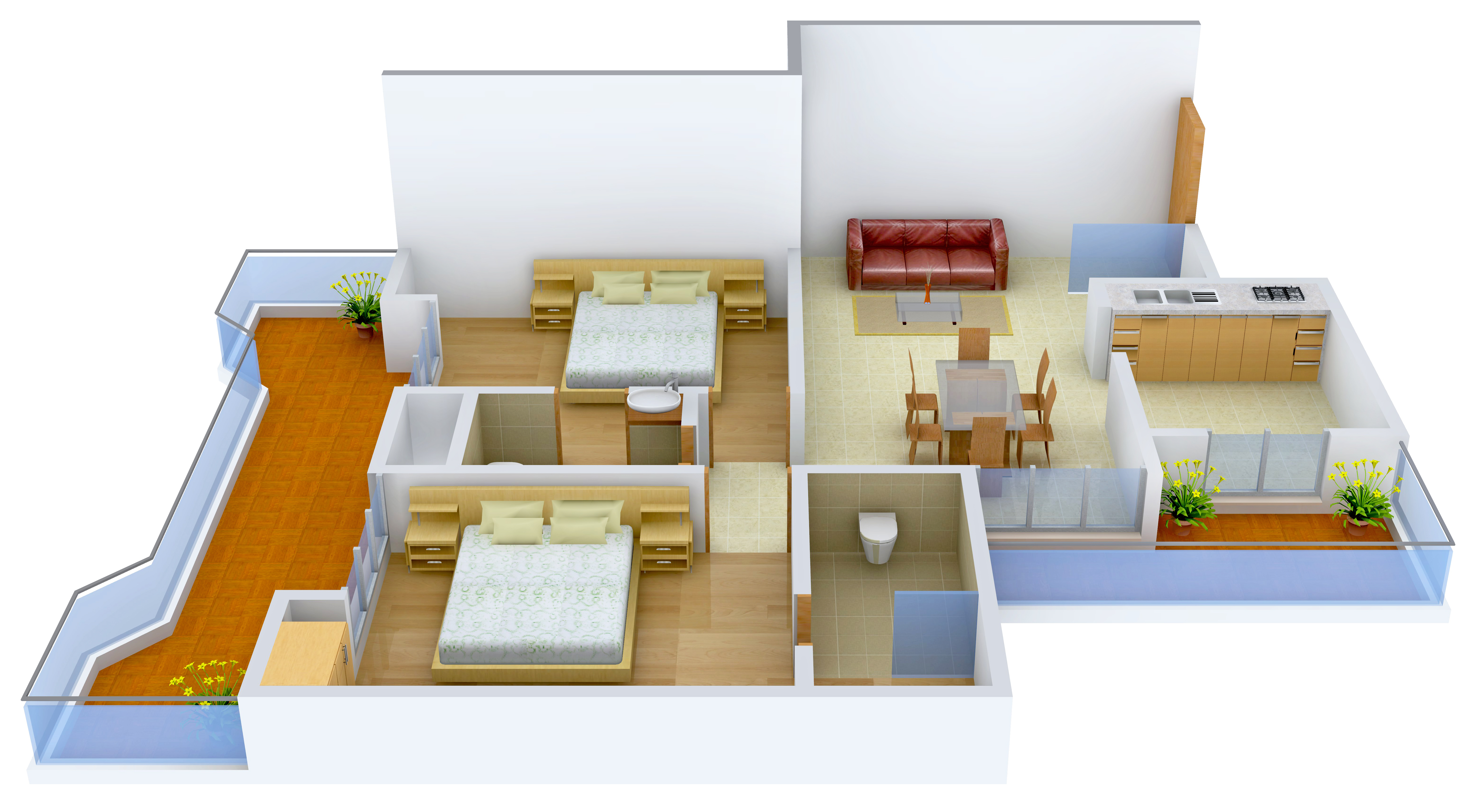 3DFloorPlan of The Hermitage Park